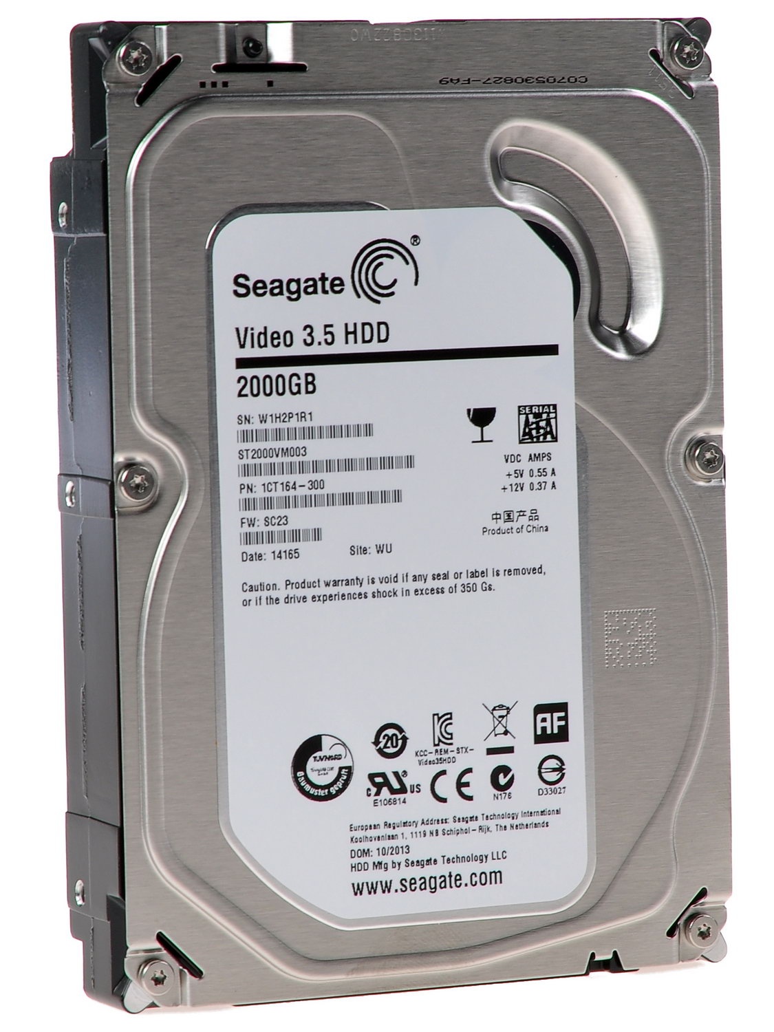 Жесткий диск Seagate Original SATA-III 2Tb ST2000VM003 (5900rpm) 64Mb 3.5"