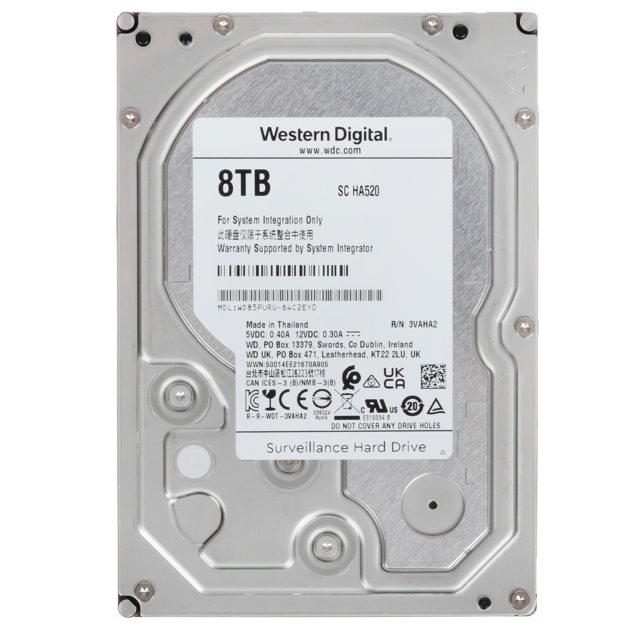 Жесткий диск WD Purple 8TB (WD85PURU)