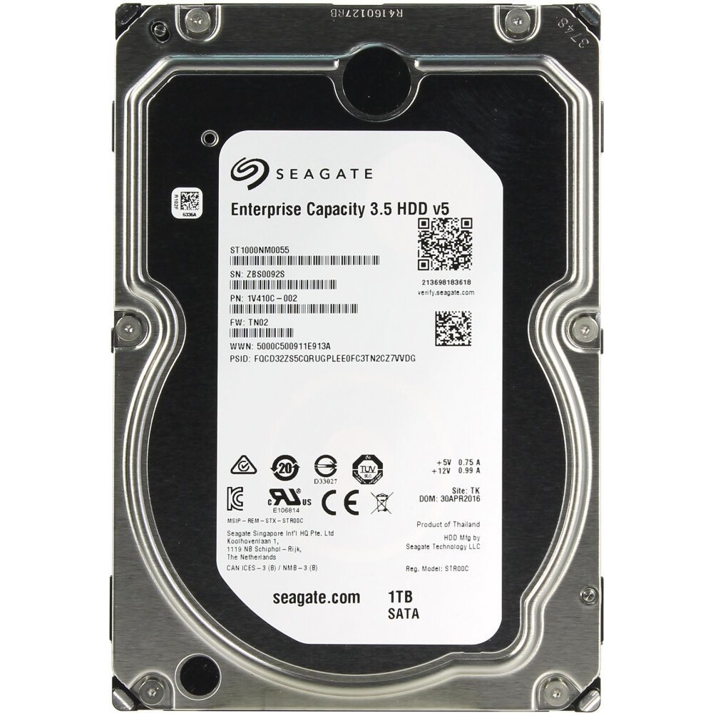 Жесткий диск 1TB Seagate Enterprise Capacity 3.5 HDD (ST1000NM0055) {SATA 6Gb/s, 7200 rpm, 128mb buf