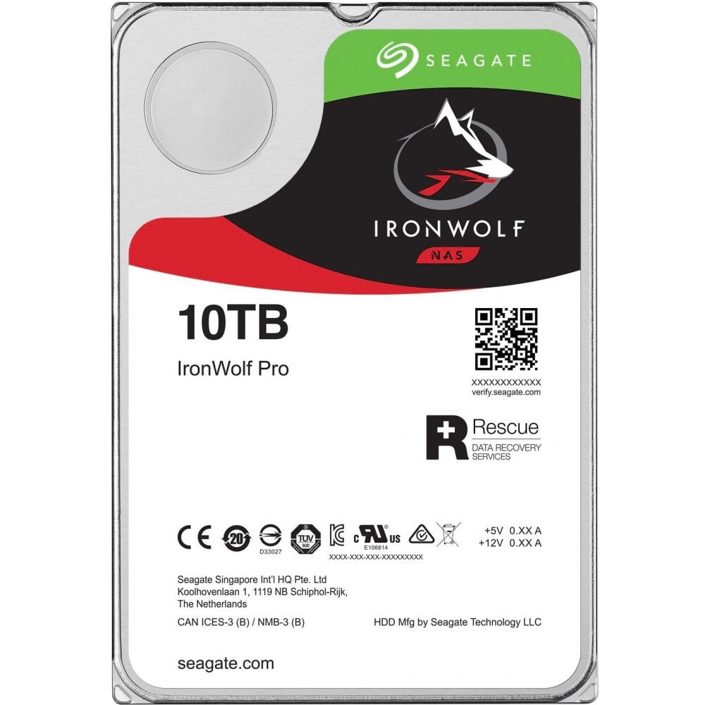 Жесткий диск Seagate IronWolf Pro  HDD  10Tb  ST10000NE0008 3.5" SATA 6Gb/s 256Mb 7200rpm
