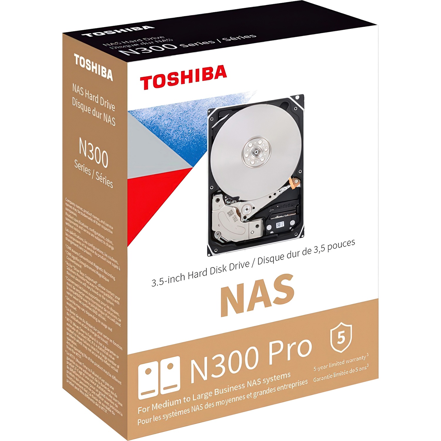 Жесткий диск HDD Toshiba N300 PRO NAS SATA3 3.5" 16TB 7200 1024Mb 6Gb/s 1 year warranty (replacement
