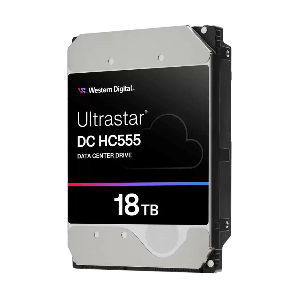 Жесткий диск серверный 3.5" 18TB WD Ultrastar DC HC555 WUH722018CL5204 SAS 12Gb/s, 7200rpm, 512MB, 5