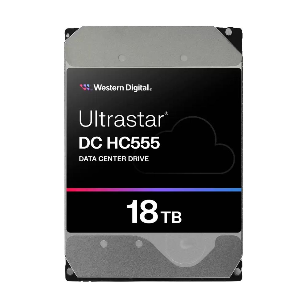 Жесткий диск серверный 3.5" 18TB WD Ultrastar DC HC555 WUH722018CL5204 SAS 12Gb/s, 7200rpm, 512MB, 5