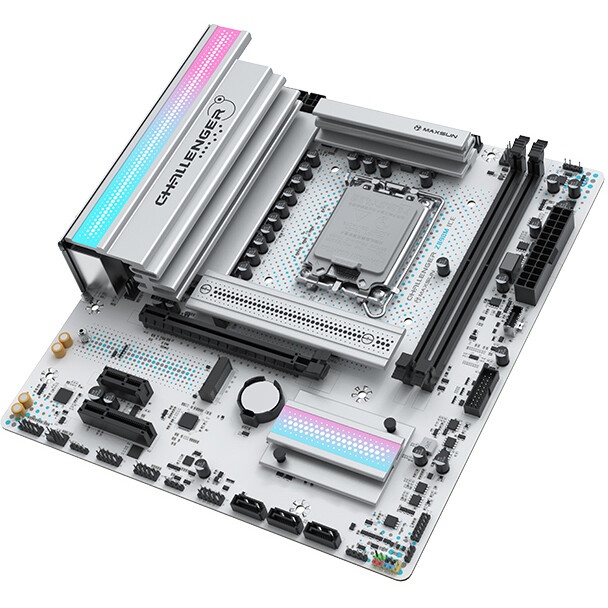 Материнская плата MAXSUN MS-Challenger Z890M WIFI, LGA1851, Z890, 2*DDR5, 3*SATA3, 2*M.2, USB 3.2, U