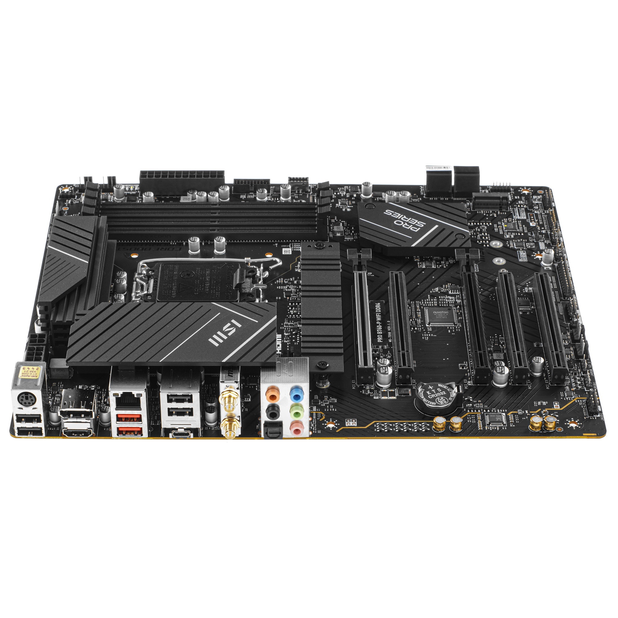 Материнская плата MSI PRO B760-P WIFI DDR4, LGA 1700, Intel B760, 4xDDR4, 4xSATA, 2xM.2, 1xPCIe 4.0