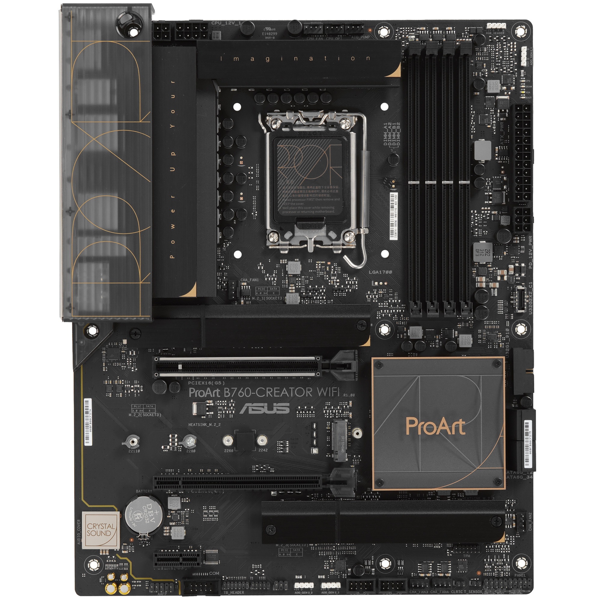 Материнская плата ASUS ProArt B760-CREATOR WIFI, LGA 1700, Intel B760, 4xDDR5, 4xSATA, 3xM.2, 1xPCI-