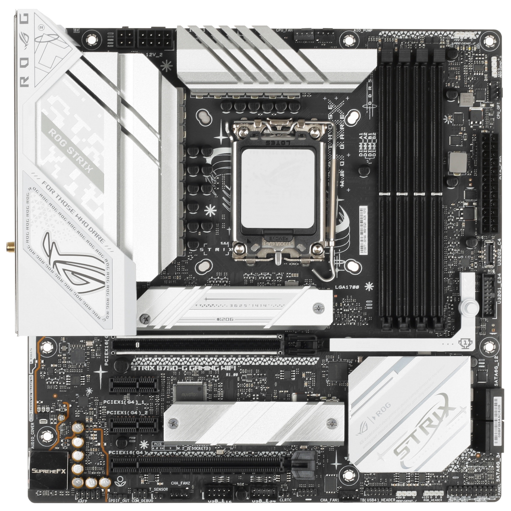Материнская плата ASUS ROG STRIX B760-G GAMING WIFI, LGA 1700, Intel B760, 4xDDR5, 4xSATA, 2xM.2, 1x