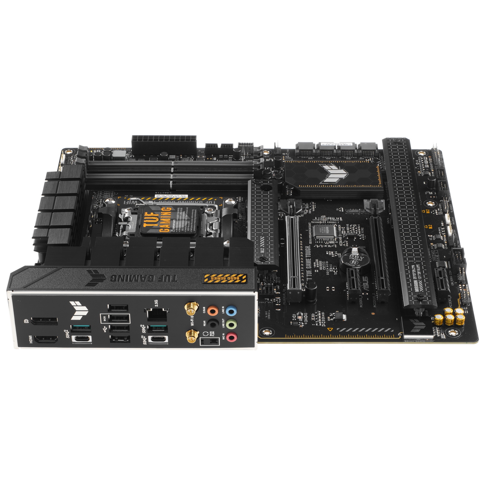 Материнская плата ASUS TUF GAMING B650-PLUS WIFI, AM5, AMD B650, 4xDDR5, 4xSATA, 3xM.2, 1xPCI-E 4.0
