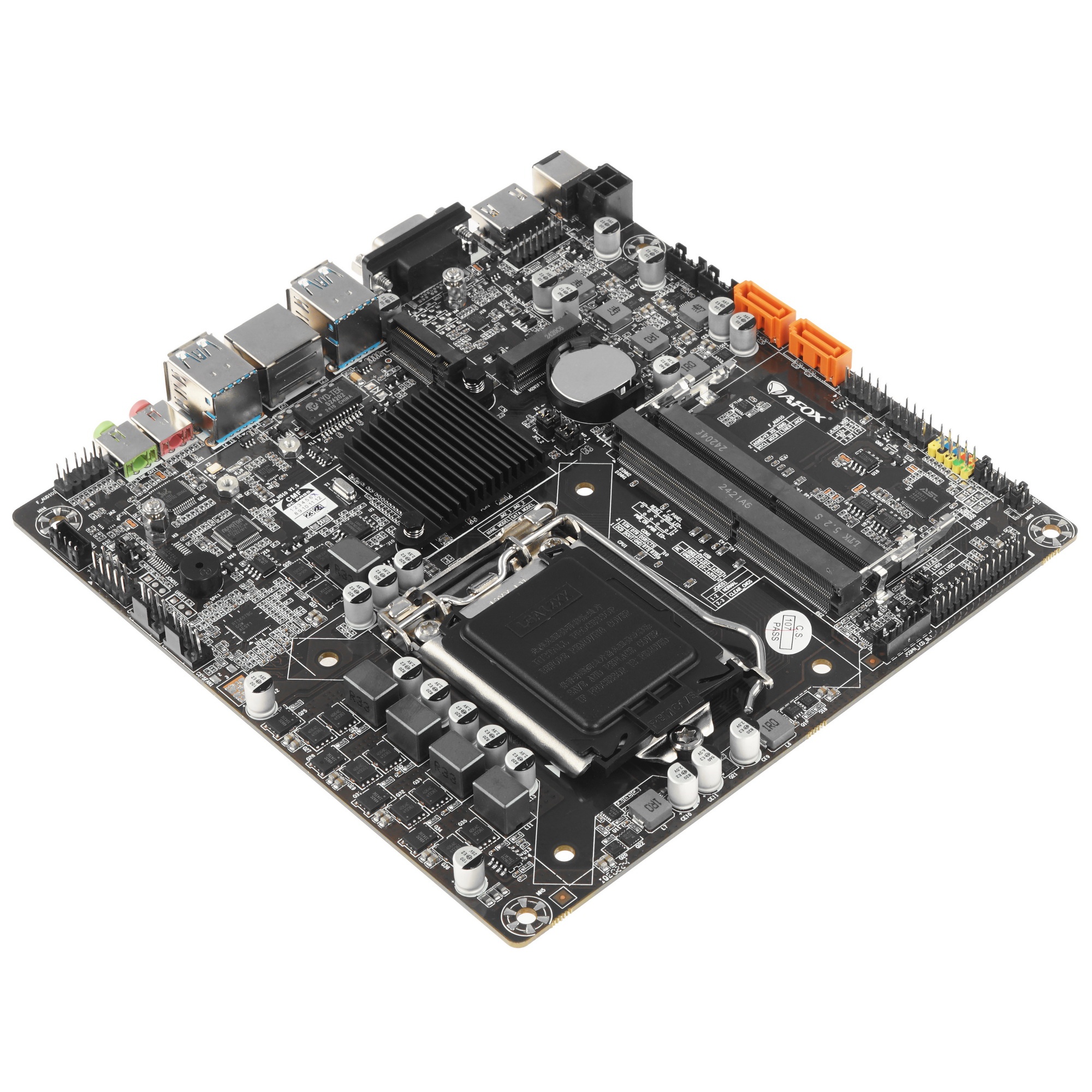 Материнская плата AFOX AFH510-MI, Socket 1200, Intel H510, 2xDDR4, 2xSATA, 1xM.2, 1xHDMI, 1xVGA, 1x