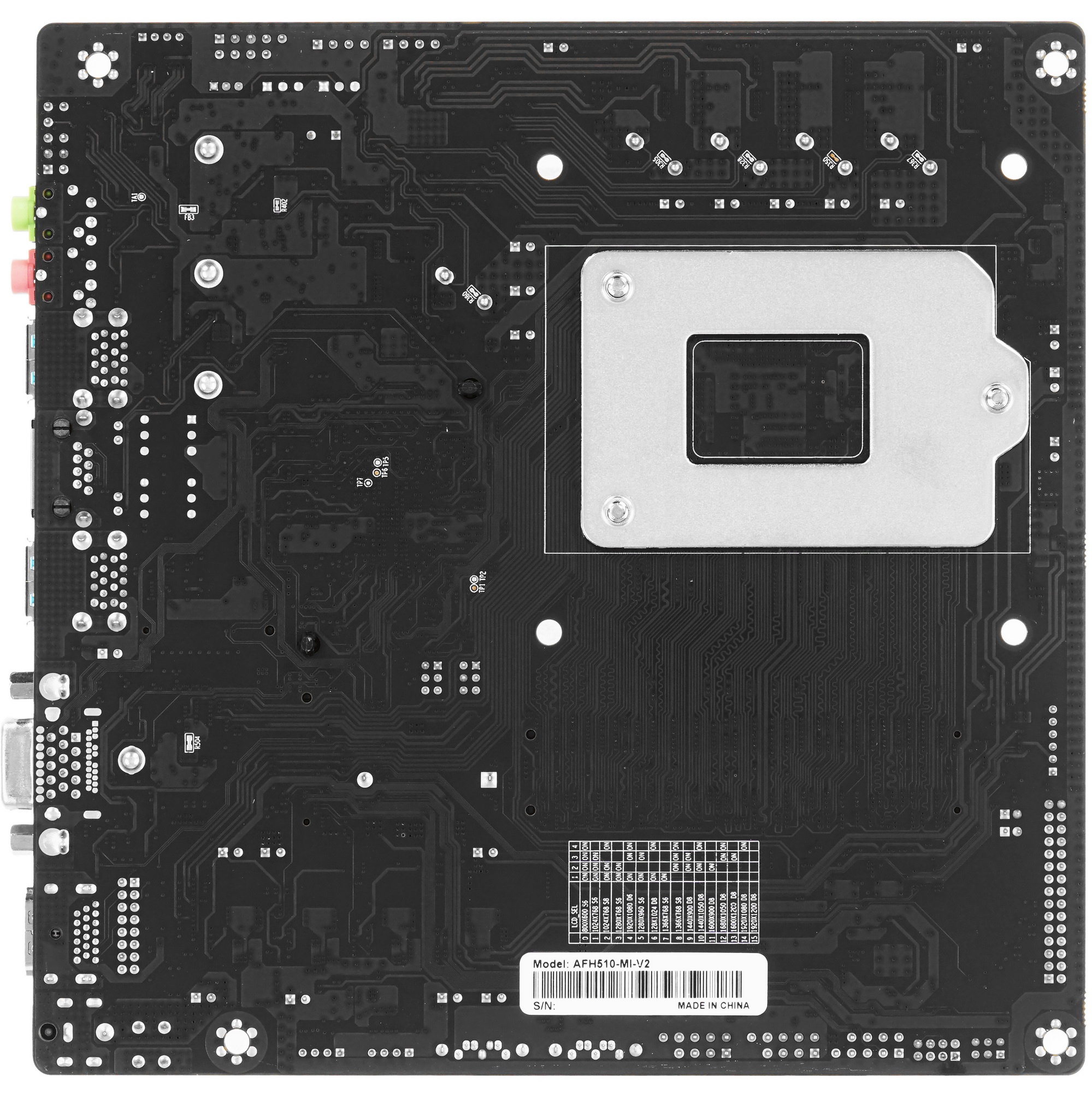 Материнская плата AFOX AFH510-MI, Socket 1200, Intel H510, 2xDDR4, 2xSATA, 1xM.2, 1xHDMI, 1xVGA, 1x