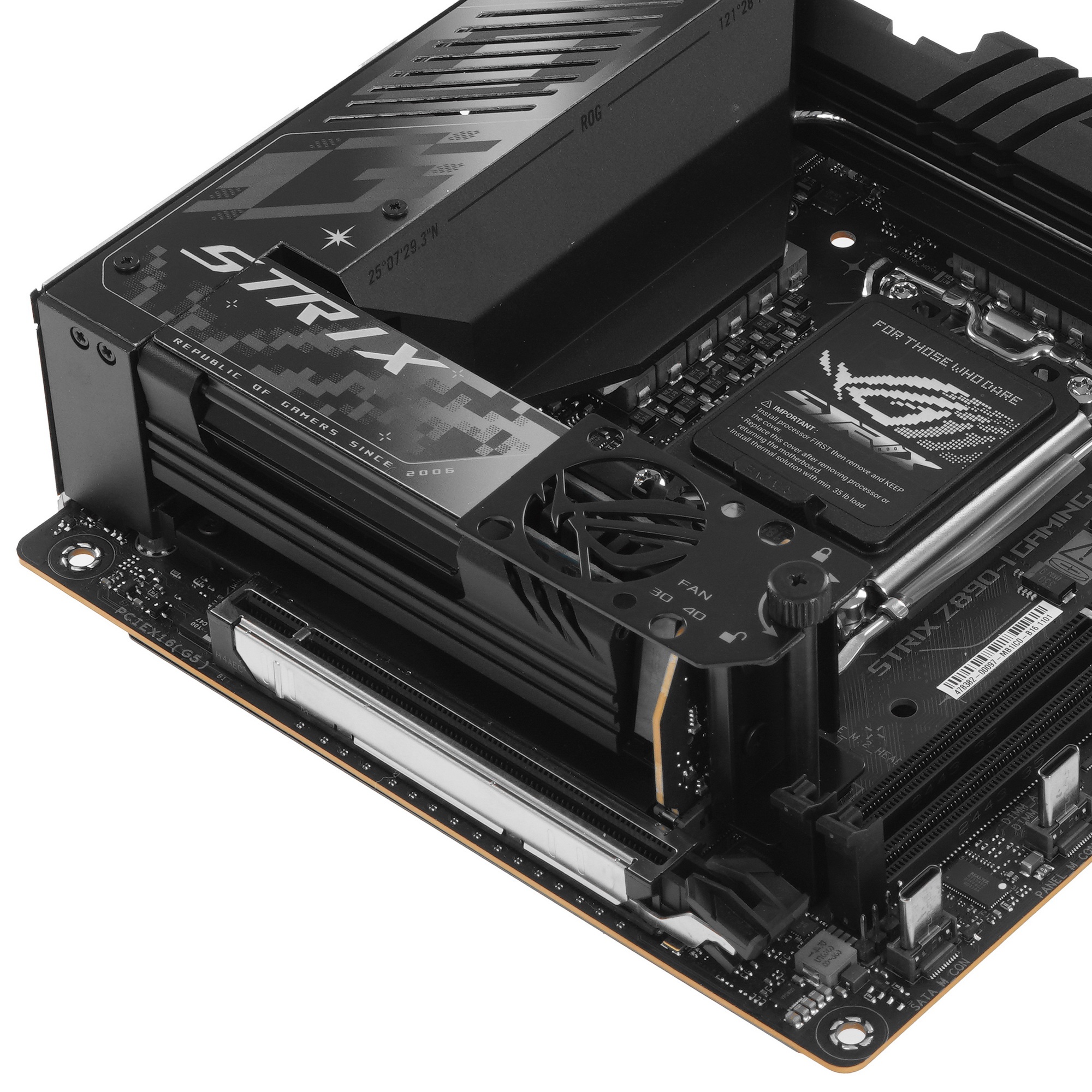 Материнская плата ASUS ROG STRIX Z890-I GAMING WIFI, LGA 1851, Intel Z890, 2xDDR5, 2xSATA, 2xM.2, 1x