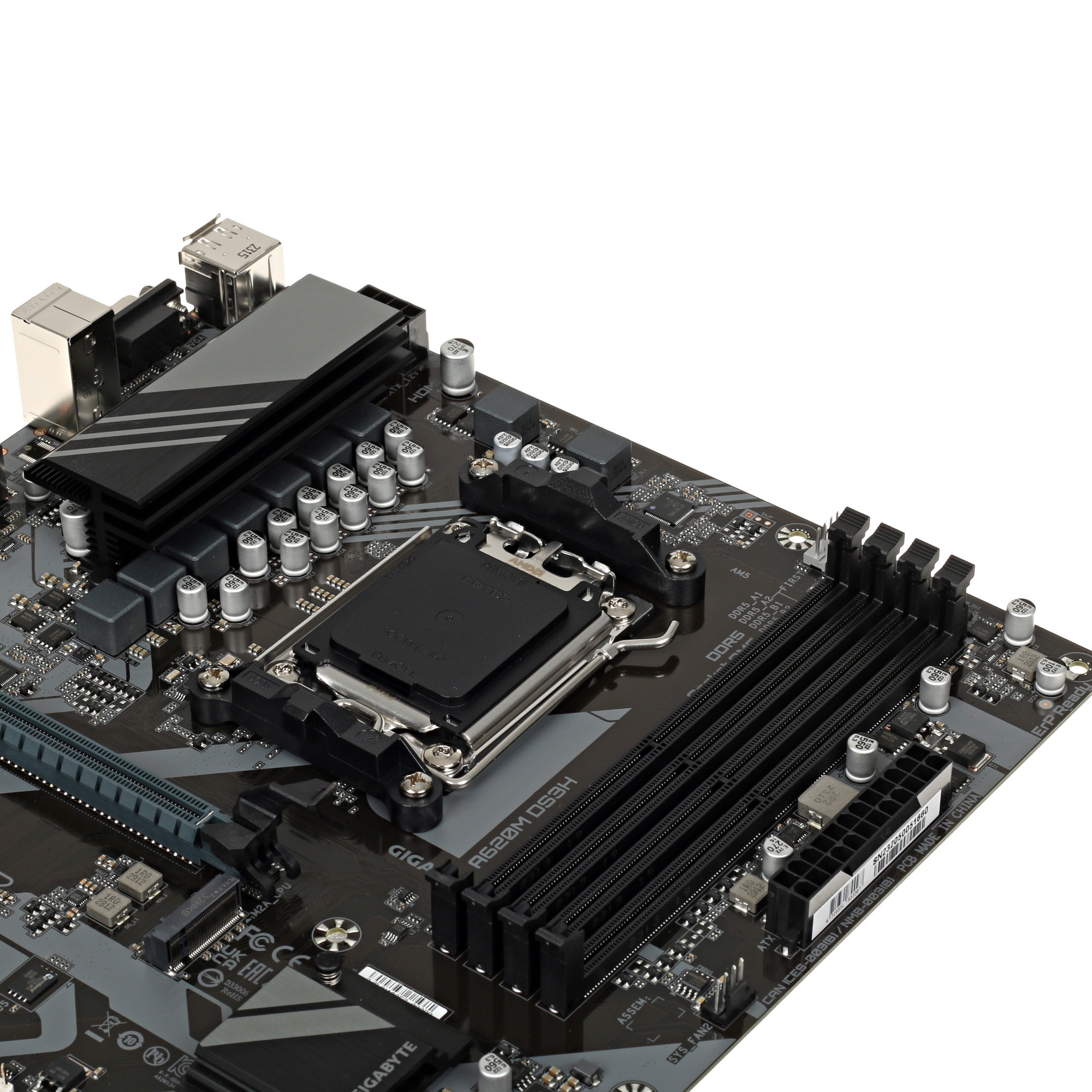 Материнская плата Gigabyte A620M DS3H, Micro-ATX, AM5, AMD A620, 4xDDR5, 4xSATA, 1xM.2, 1xPCI-E 4.0