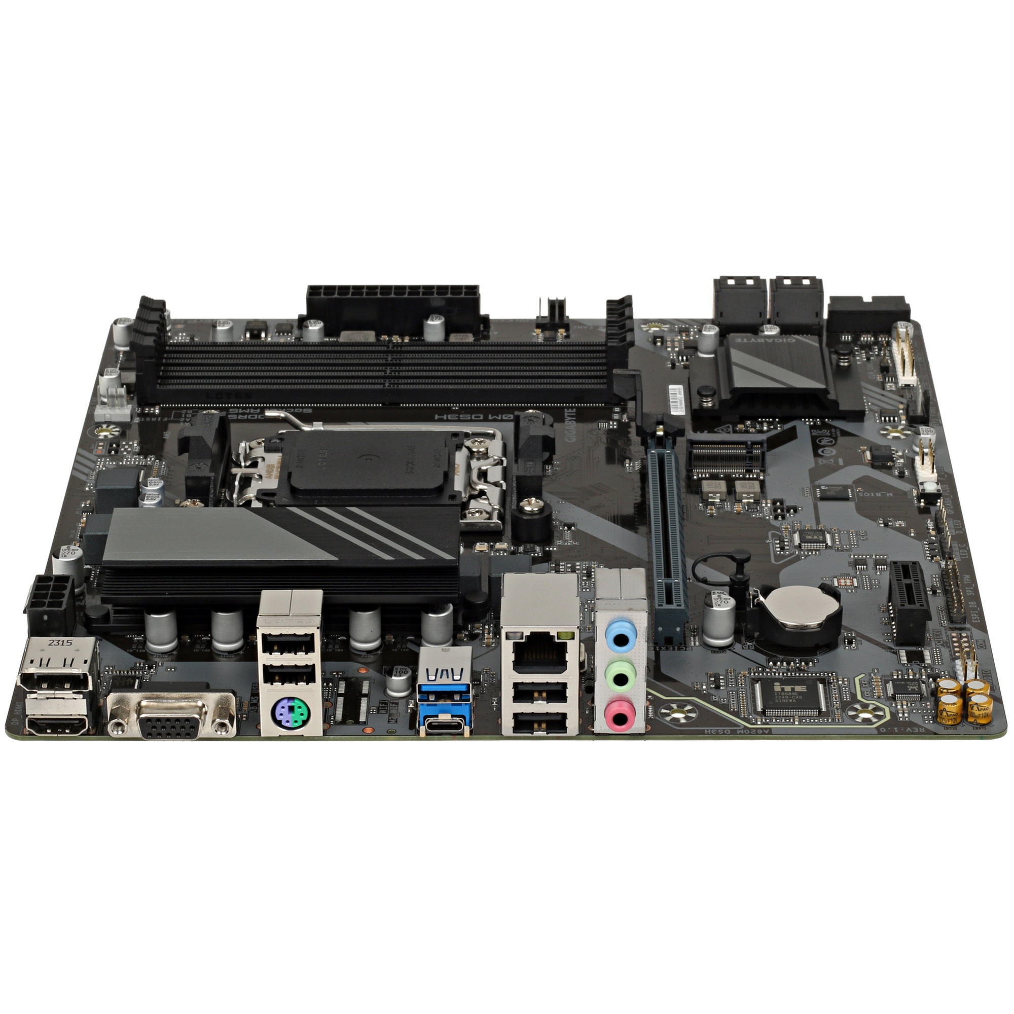 Материнская плата Gigabyte A620M DS3H, Micro-ATX, AM5, AMD A620, 4xDDR5, 4xSATA, 1xM.2, 1xPCI-E 4.0