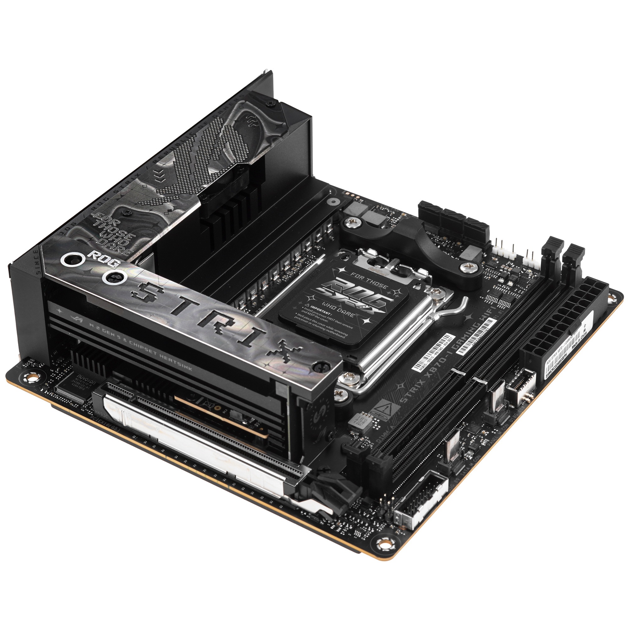 Материнская плата ASUS ROG STRIX X870-I GAMING WIFI, AM5, AMD X870, 2xDDR5, 2xSATA, 2xM.2, 1xPCI-E 5