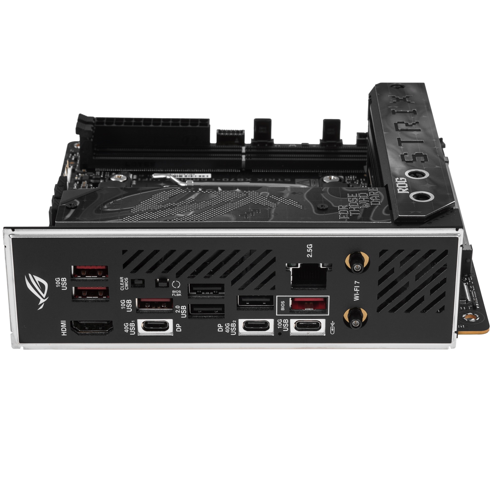 Материнская плата ASUS ROG STRIX X870-I GAMING WIFI, AM5, AMD X870, 2xDDR5, 2xSATA, 2xM.2, 1xPCI-E 5