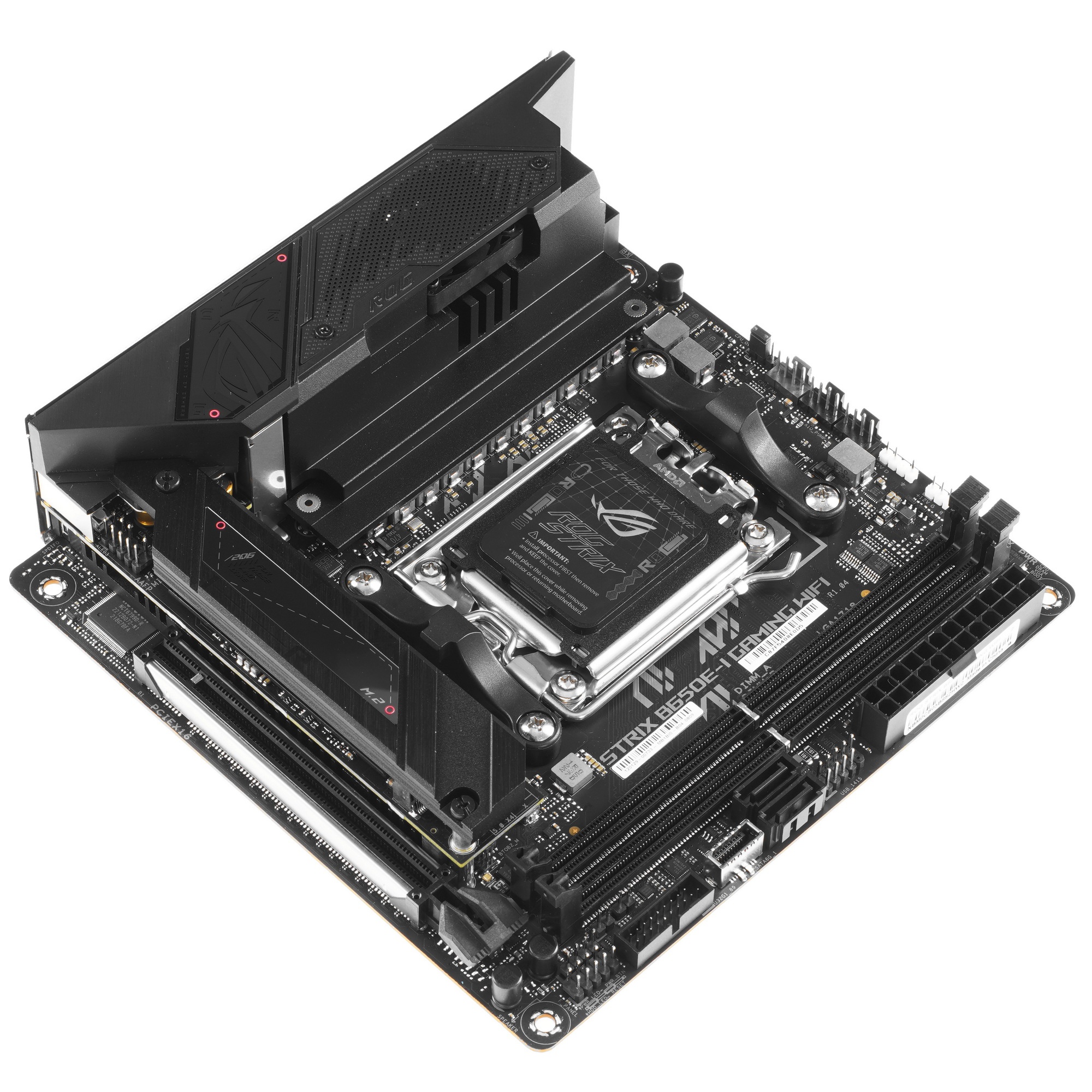 Материнская плата ASUS ROG STRIX B650E-I GAMING WIFI, AM5, AMD B650, 2xDDR5, 2xSATA, 2xM.2, 1xPCIe 5