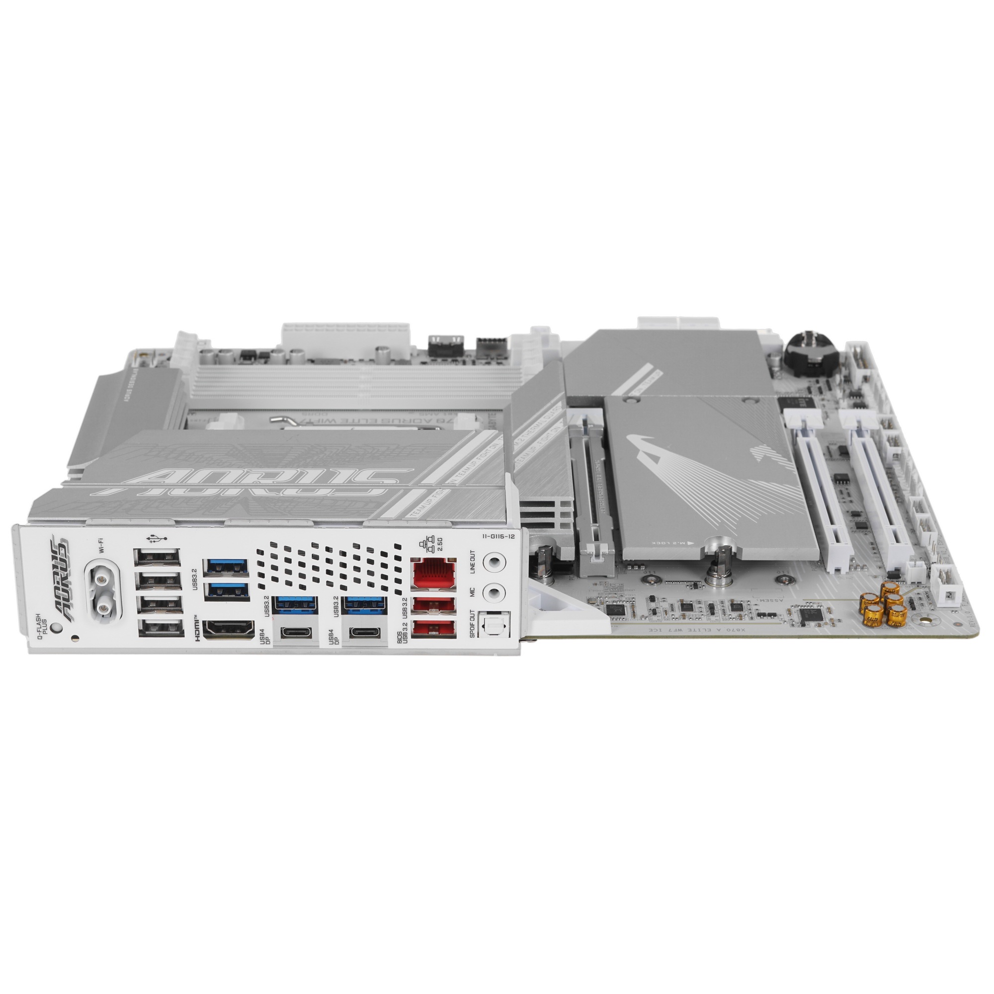 Материнская плата Gigabyte X870 AORUS ELITE WIFI7 ICE, AM5, AMD X870, 4xDDR5, 4xSATA, 4xM.2, 1xPCI-E