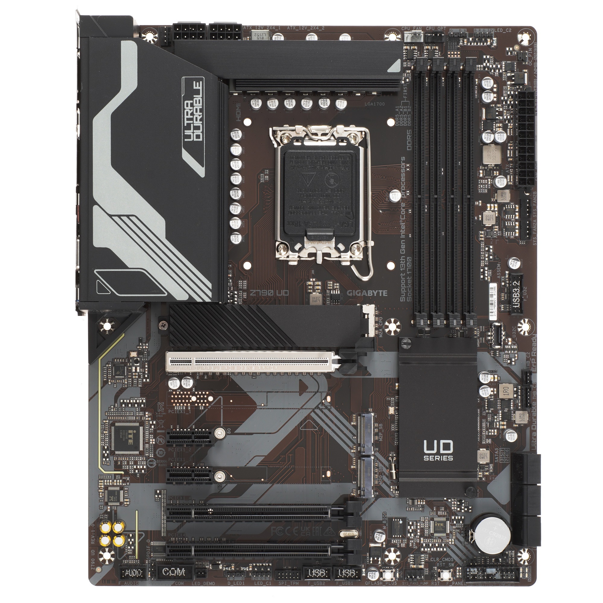 Материнская плата Gigabyte Z790 UD, LGA 1700, Intel Z790, 4xDDR5, 6xSATA, 3xM.2, 1xPCI-E 5.0 x16, 1x