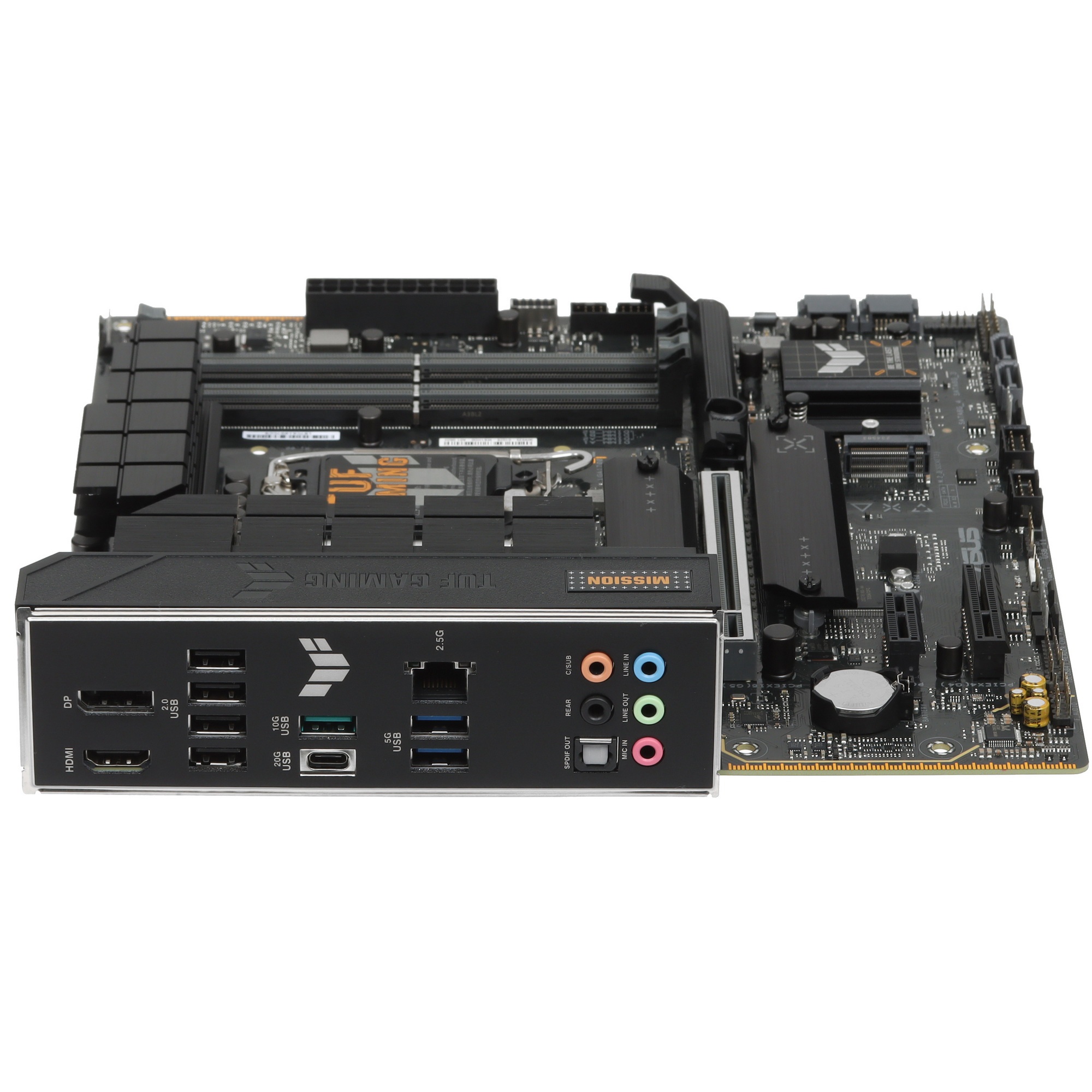 Материнская плата ASUS TUF GAMING B760M-PLUS II, LGA 1700, Intel B760, 4xDDR5, 4xSATA, 3xM.2, 1xPCIe