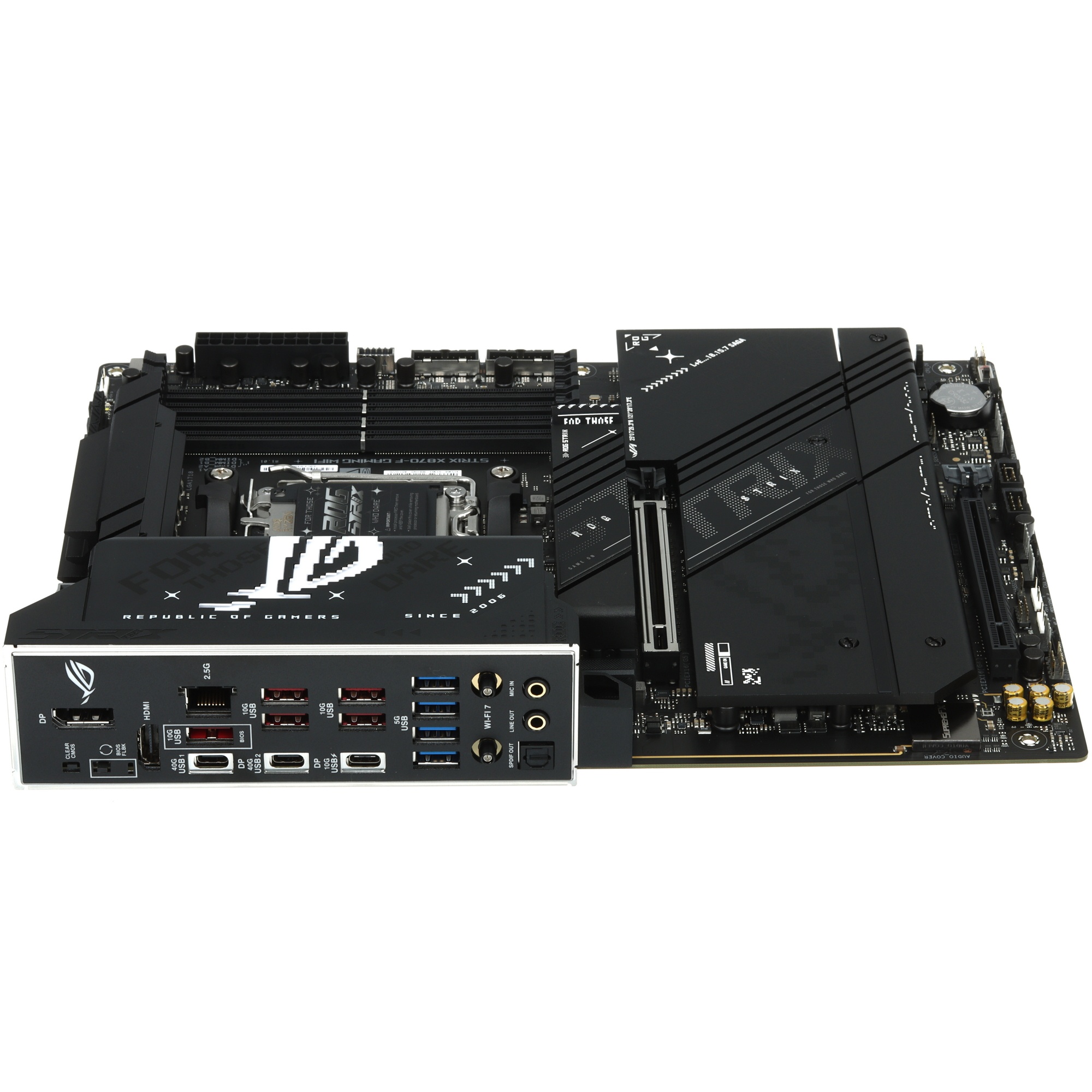 Материнская плата ASUS ROG STRIX X870-F GAMING WIFI, AM5, AMD X870, 4xDDR5, 2xSATA, 4xM.2, 1xPCI-E 5