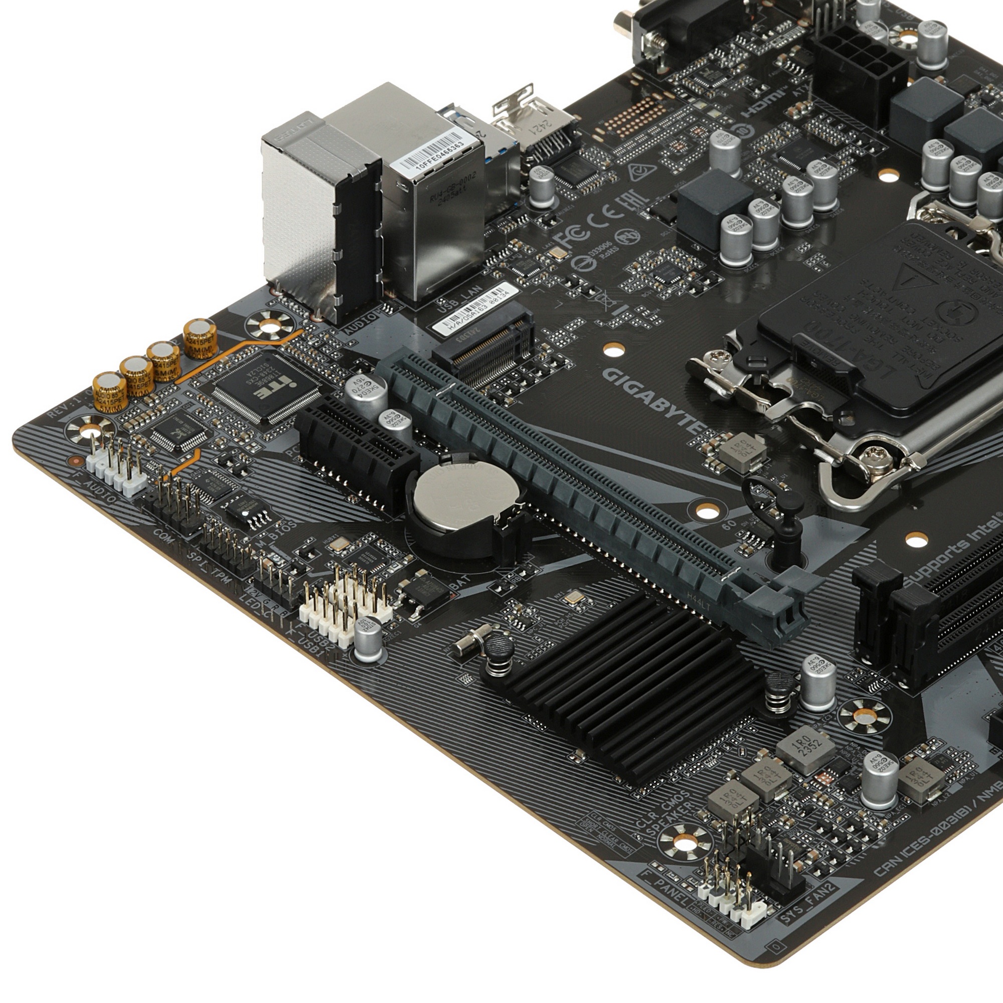 Материнская плата Gigabyte H610M H V2, LGA 1700, Intel H610, 2xDDR5, 4xSATA, 1xM.2, 1xPCIe 4.0 x16,