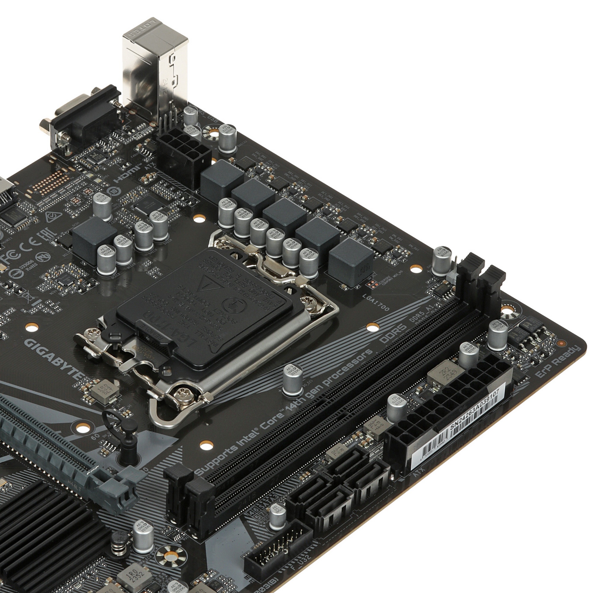 Материнская плата Gigabyte H610M H V2, LGA 1700, Intel H610, 2xDDR5, 4xSATA, 1xM.2, 1xPCIe 4.0 x16,