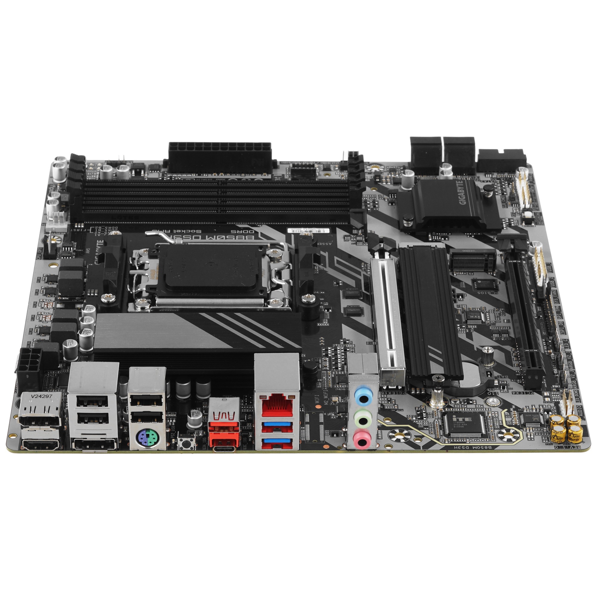 Материнская плата Gigabyte B850M DS3H, AM5, AMD B850, 4xDDR5, 4xSATA, 2xM.2, 1xPCIe 5.0 x16, 1xPCIe