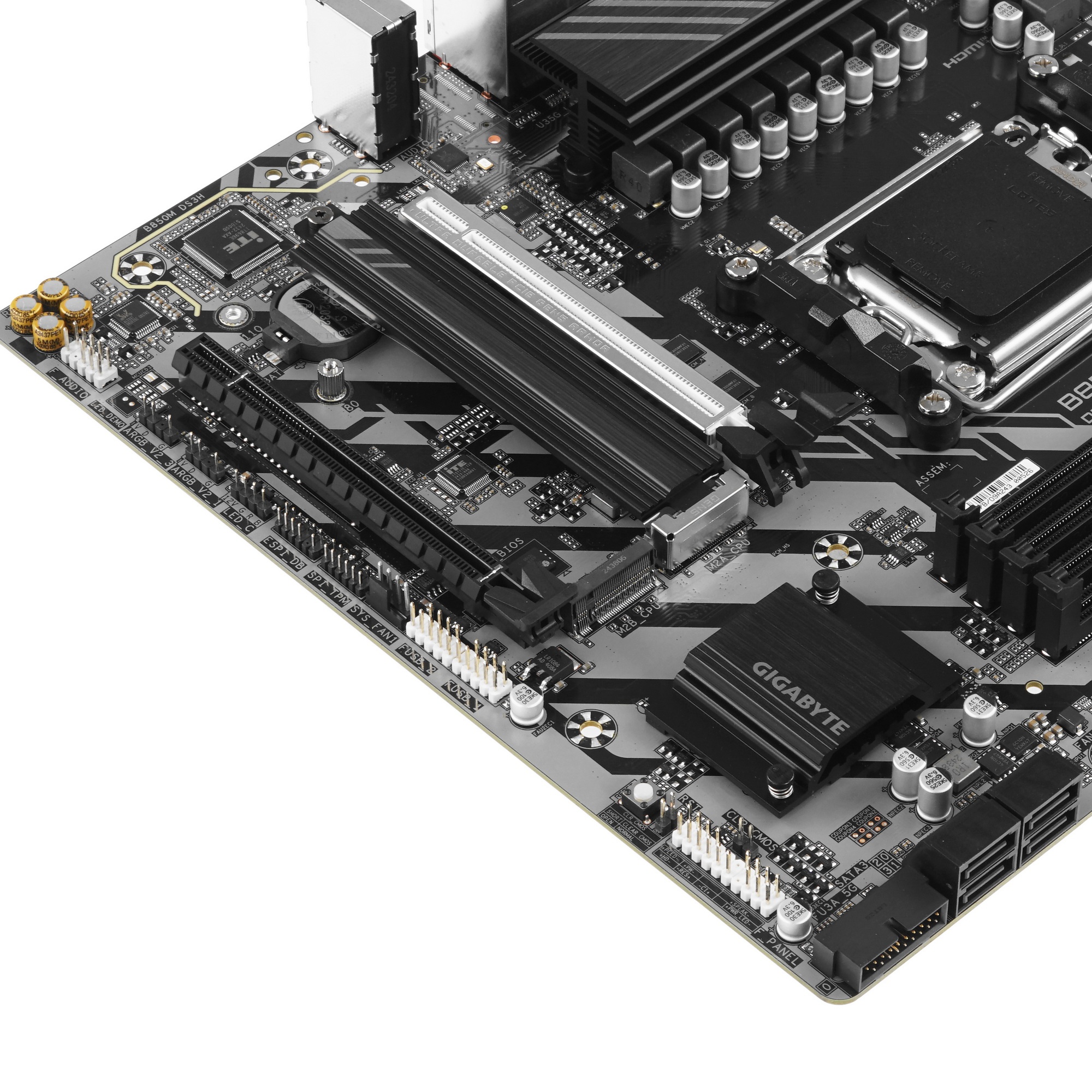 Материнская плата Gigabyte B850M DS3H, AM5, AMD B850, 4xDDR5, 4xSATA, 2xM.2, 1xPCIe 5.0 x16, 1xPCIe