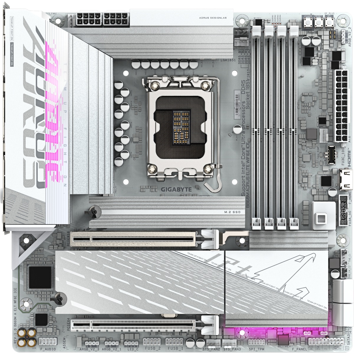 Gigabyte B860M AORUS ELITE WIFI6E ICE