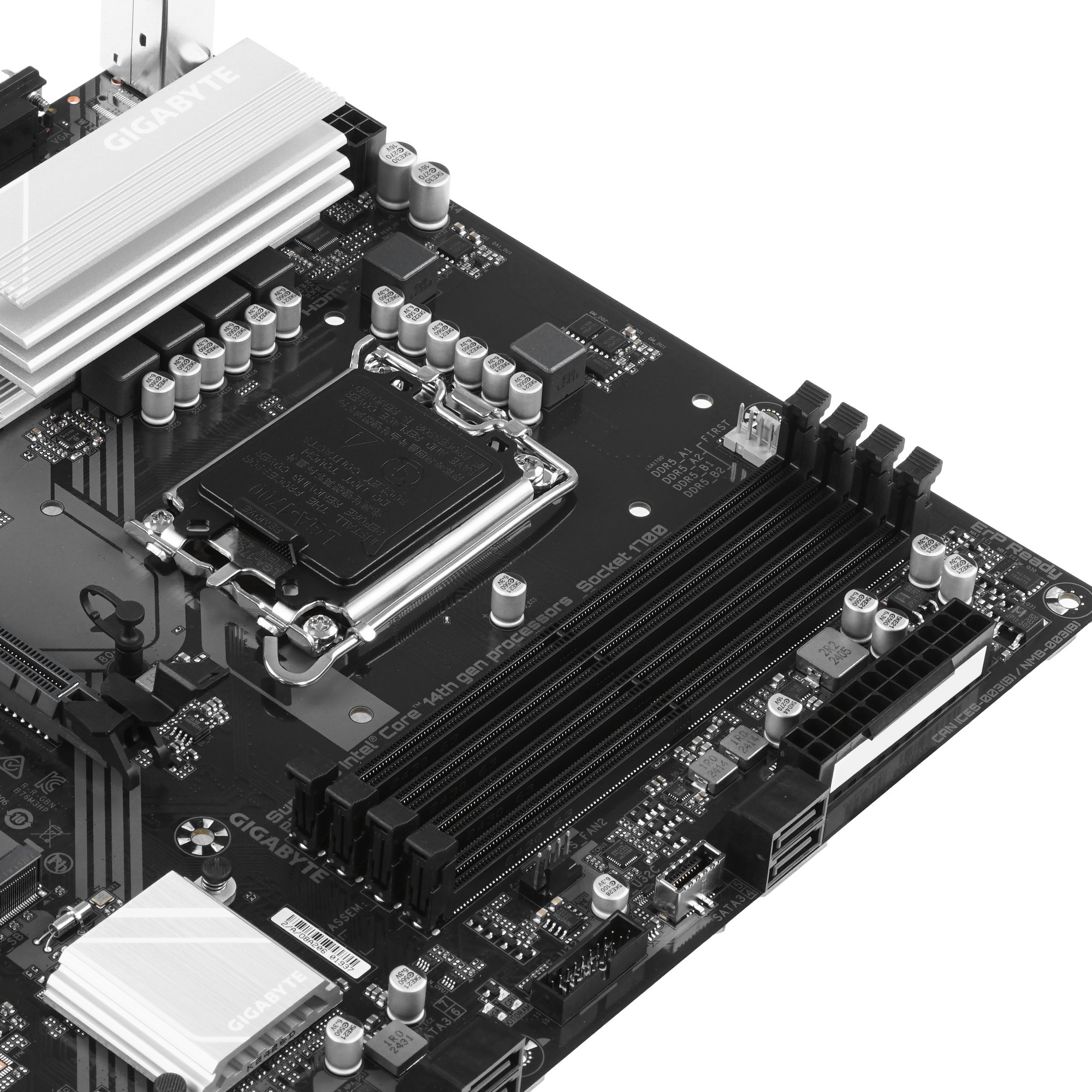 Материнская плата Gigabyte B760M D3HP DDR5, LGA 1700, Intel B760, 4xDDR5, 4xSATA, 2xM.2, 1xPCIe 4.0