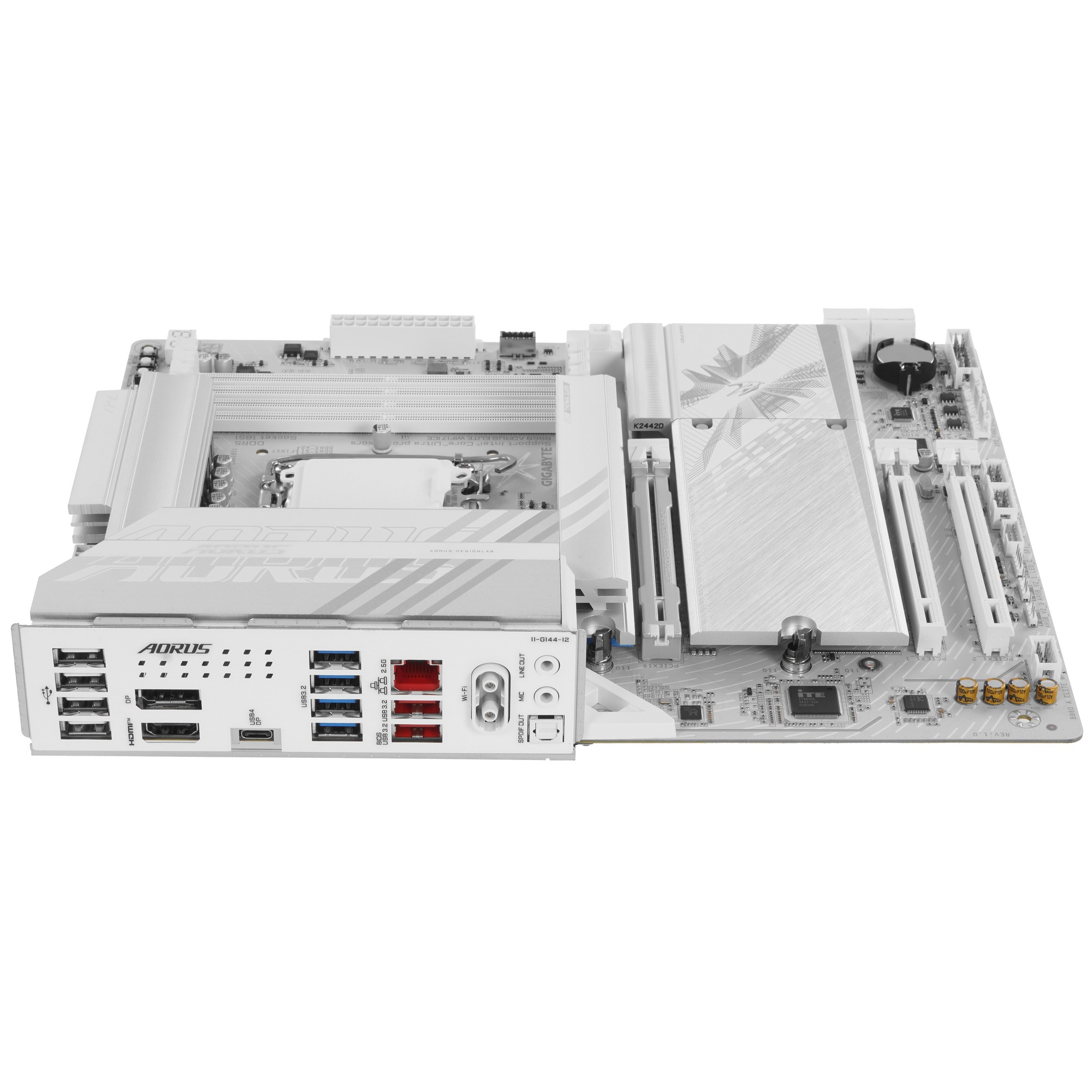 Материнская плата Gigabyte B860 AORUS ELITE WIFI7 ICE, LGA 1851, Intel B860, 4xDDR5, 4xSATA, 3xM.2,
