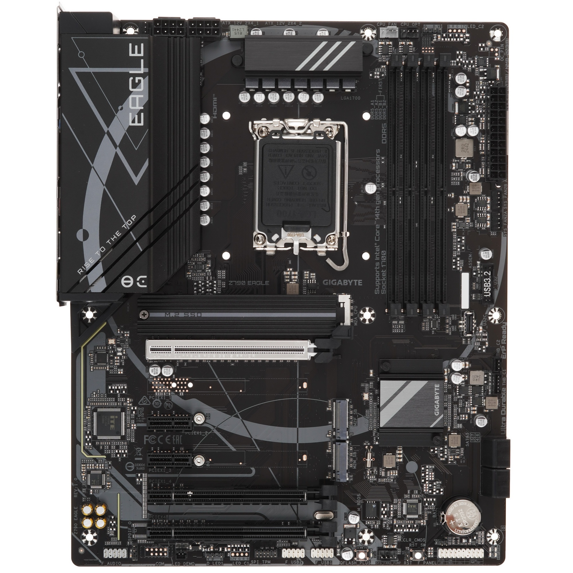 Материнская плата Gigabyte Z790 EAGLE, LGA 1700, Intel Z790, 4xDDR5, 4xSATA, 3xM.2, 1xPCIe 5.0 x16,
