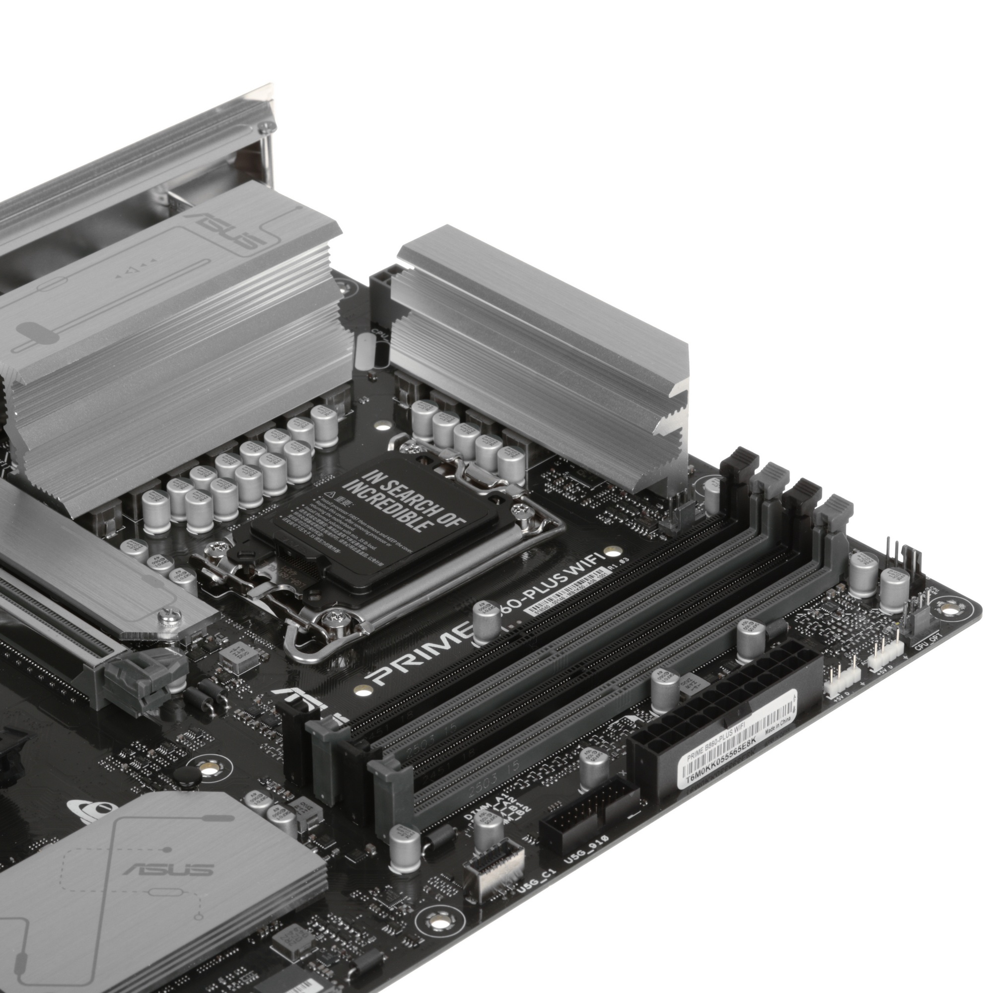 Материнская плата ASUS PRIME B860-PLUS WIFI, LGA 1851, Intel B860, 4xDDR5, 4xSATA, 2xM.2, 1xPCIe 5.0