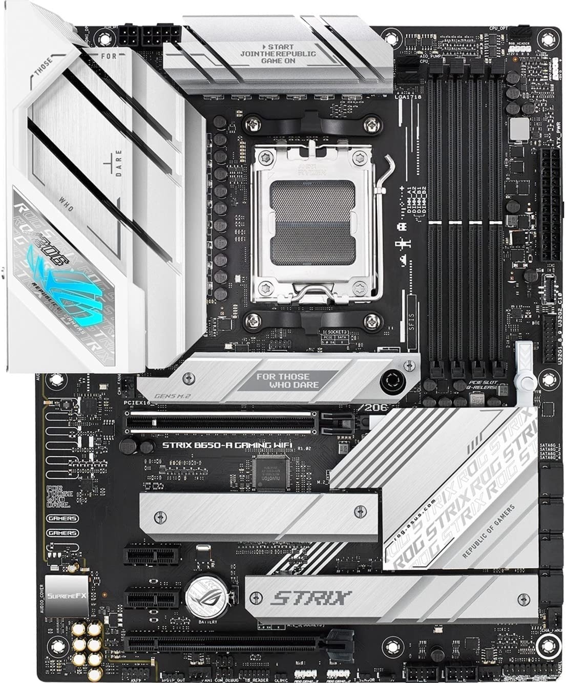 Материнская плата ASUS ROG STRIX B650-A GAMING WIFI, AM5, AMD B650, 4xDDR5, 4xSATA, 3xM.2, 1xPCIe 4.