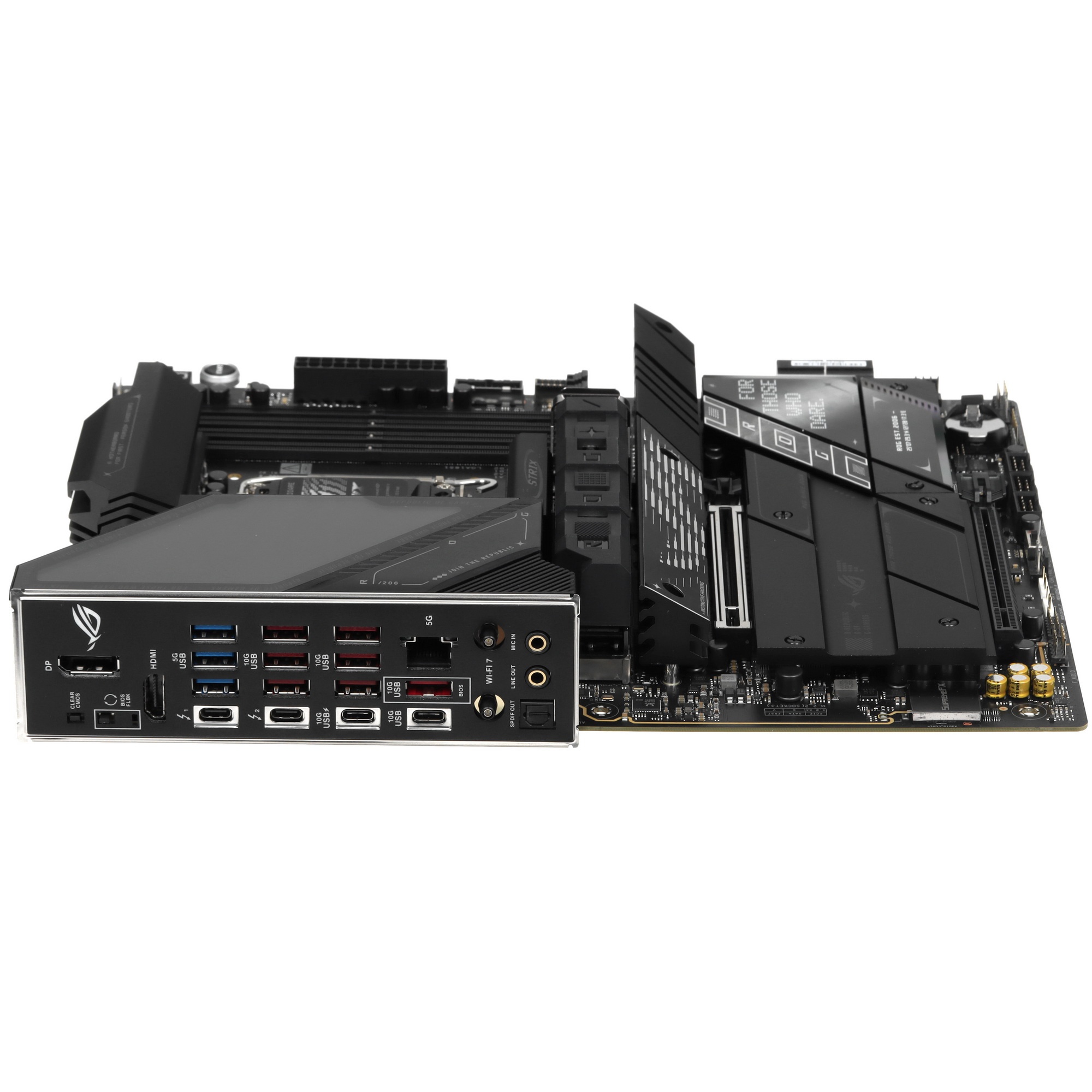 Материнская плата ASUS ROG STRIX Z890-E GAMING WIFI, LGA 1851, Intel Z890, 4xDDR5, 4xSATA, 7xM.2, 1x