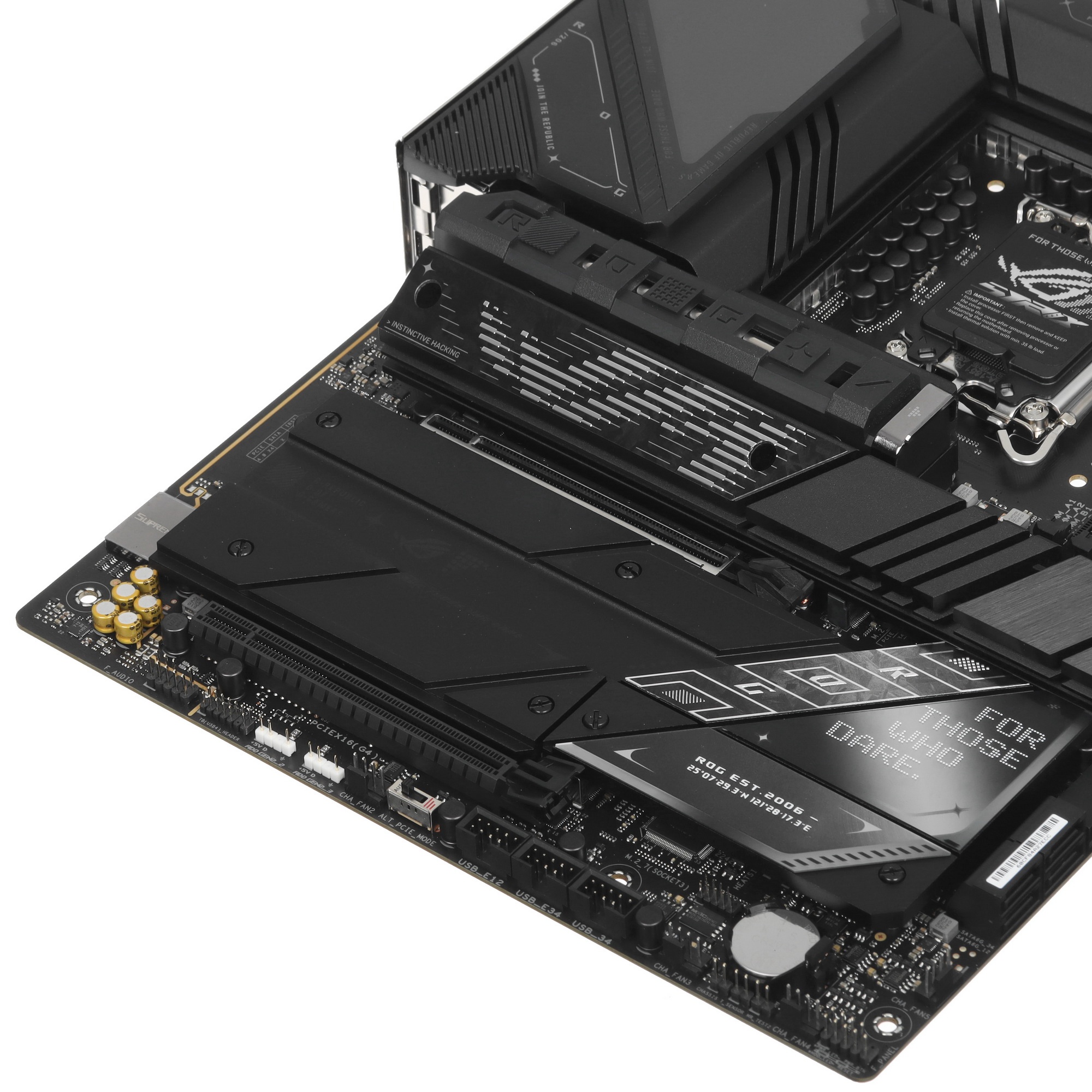 Материнская плата ASUS ROG STRIX Z890-E GAMING WIFI, LGA 1851, Intel Z890, 4xDDR5, 4xSATA, 7xM.2, 1x