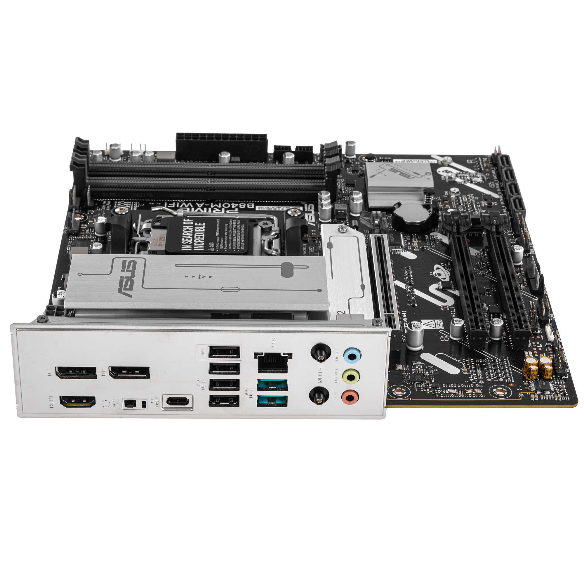 Материнская плата ASUS PRIME B840M-A WIFI, AM5, AMD B840, 4xDDR5, 4xSATA III, 3xM.2, 1xPCIe 4.0 x16,
