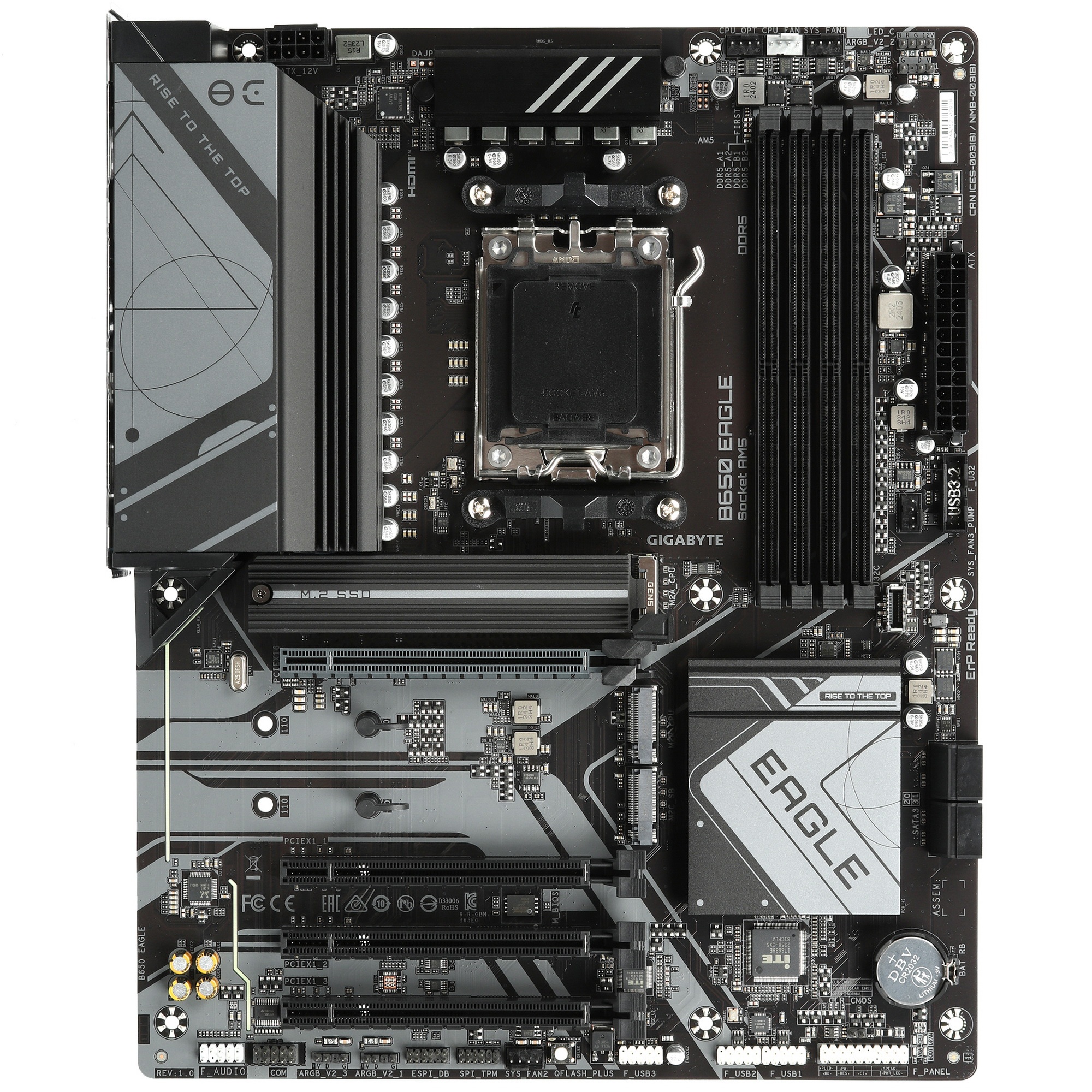Материнская плата GIGABYTE B650 EAGLE, AM5, AMD B650, 4xDDR5, 4xSATA, 3xM.2, 1xPCI-E 4.0 x16, 1xHDMI