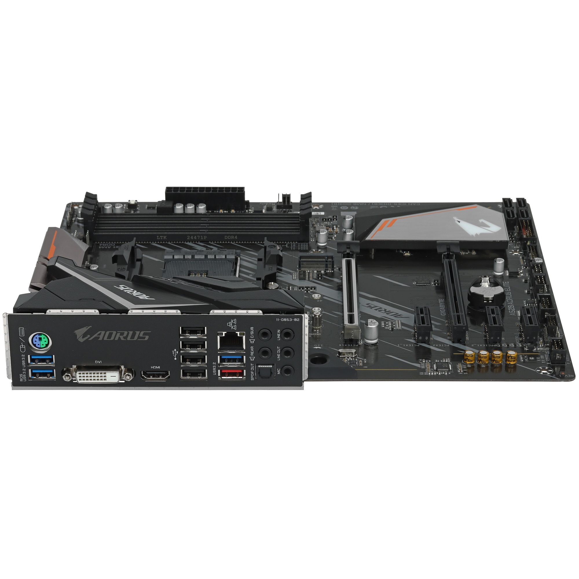 Материнская плата Gigabyte A520 AORUS ELITE, AM4, AMD A520, 4xDDR4, 4xSATA, 1xM.2, 1xPCI-E 3.0 x16,
