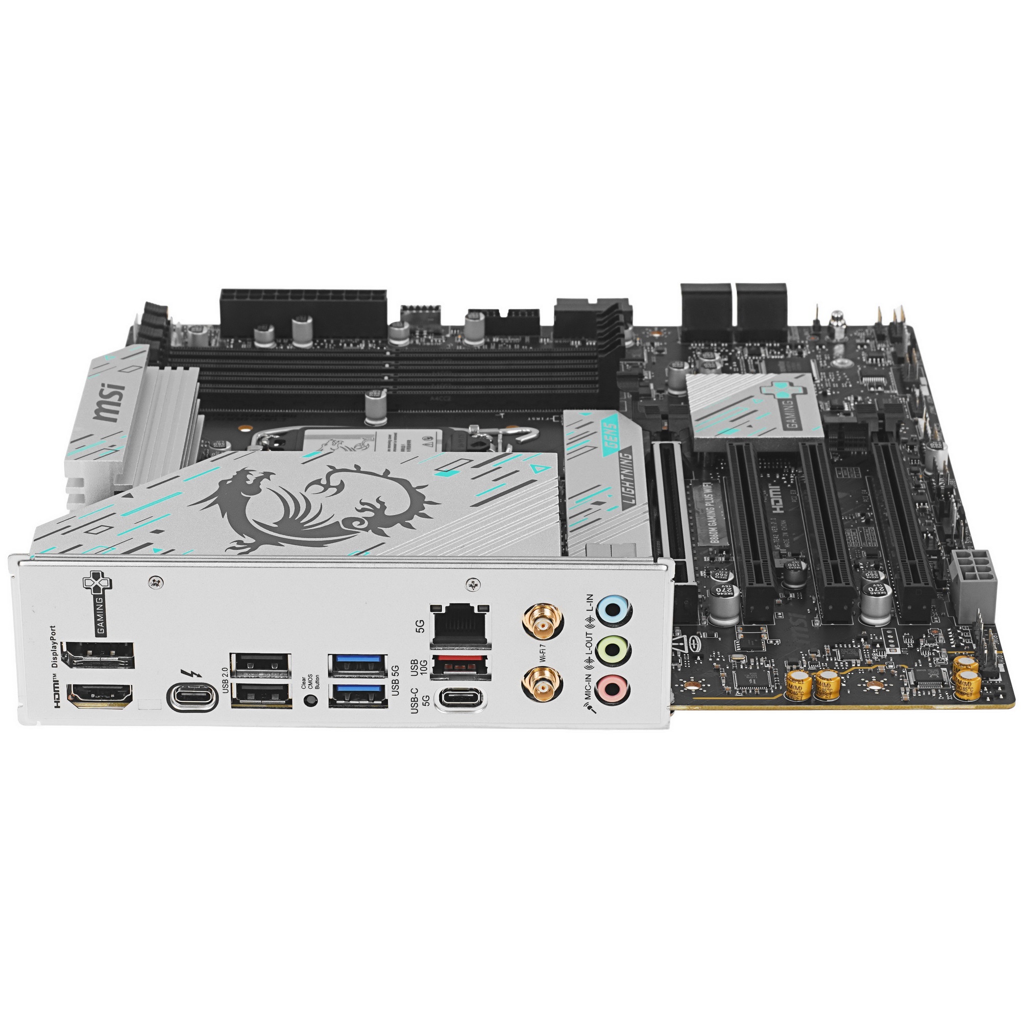 Материнская плата MSI B860M GAMING PLUS WIFI, LGA 1851, Intel B860, 4xDDR5, 4xSATA, 3xM.2, 1xPCIe 4.