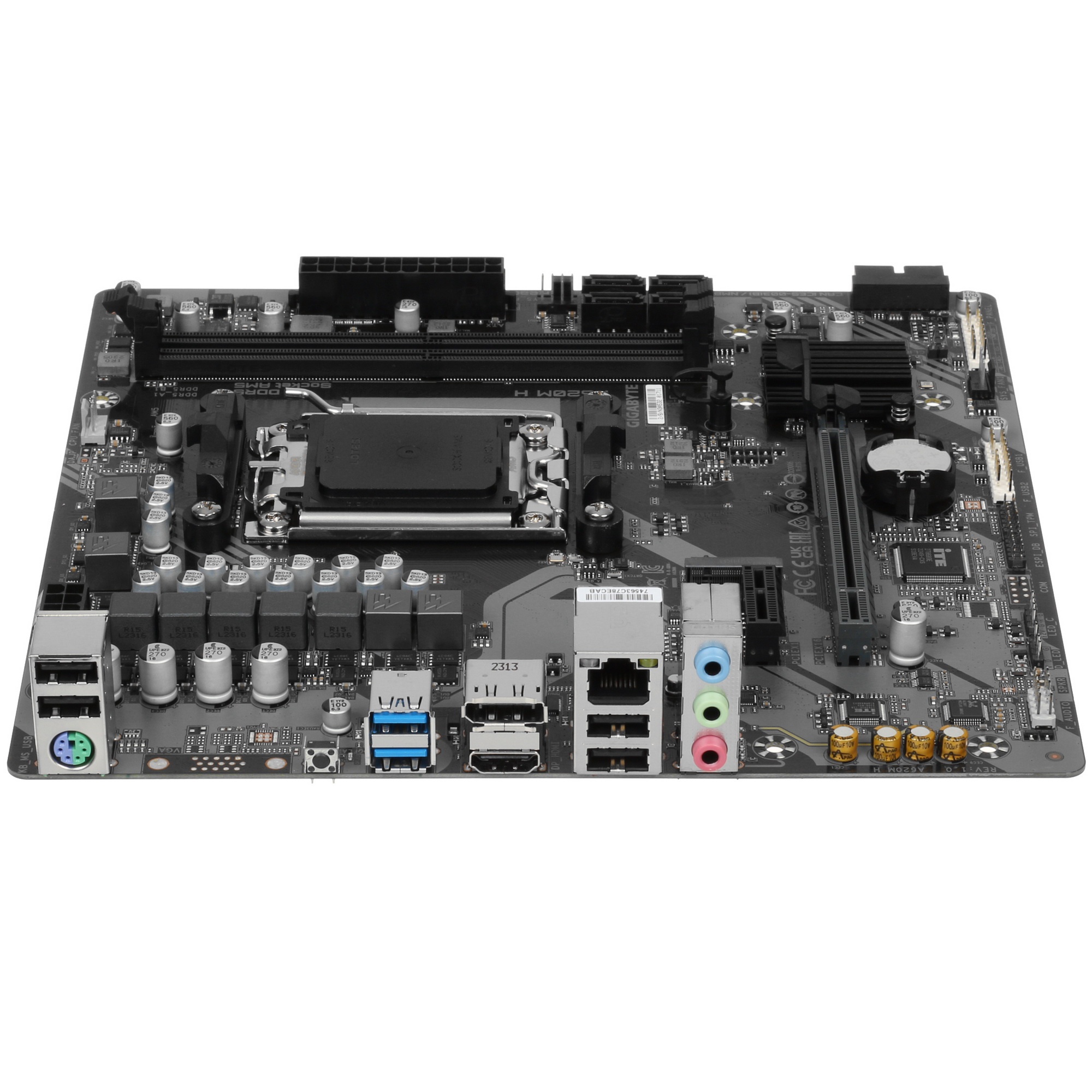 Материнская плата Gigabyte A620M H (V1.2), SocketAM5 AMD A620 2xDDR5 mATX AC`97 8ch(7.1) GbLAN RAID+