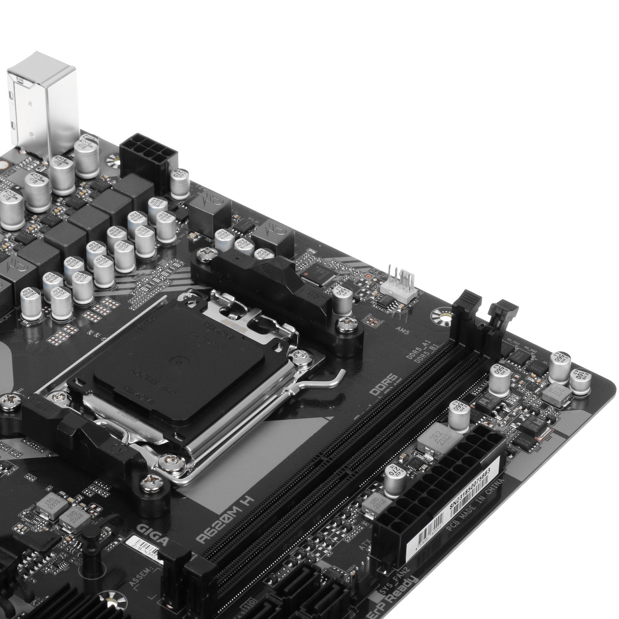 Материнская плата Gigabyte A620M H (V1.2), SocketAM5 AMD A620 2xDDR5 mATX AC`97 8ch(7.1) GbLAN RAID+