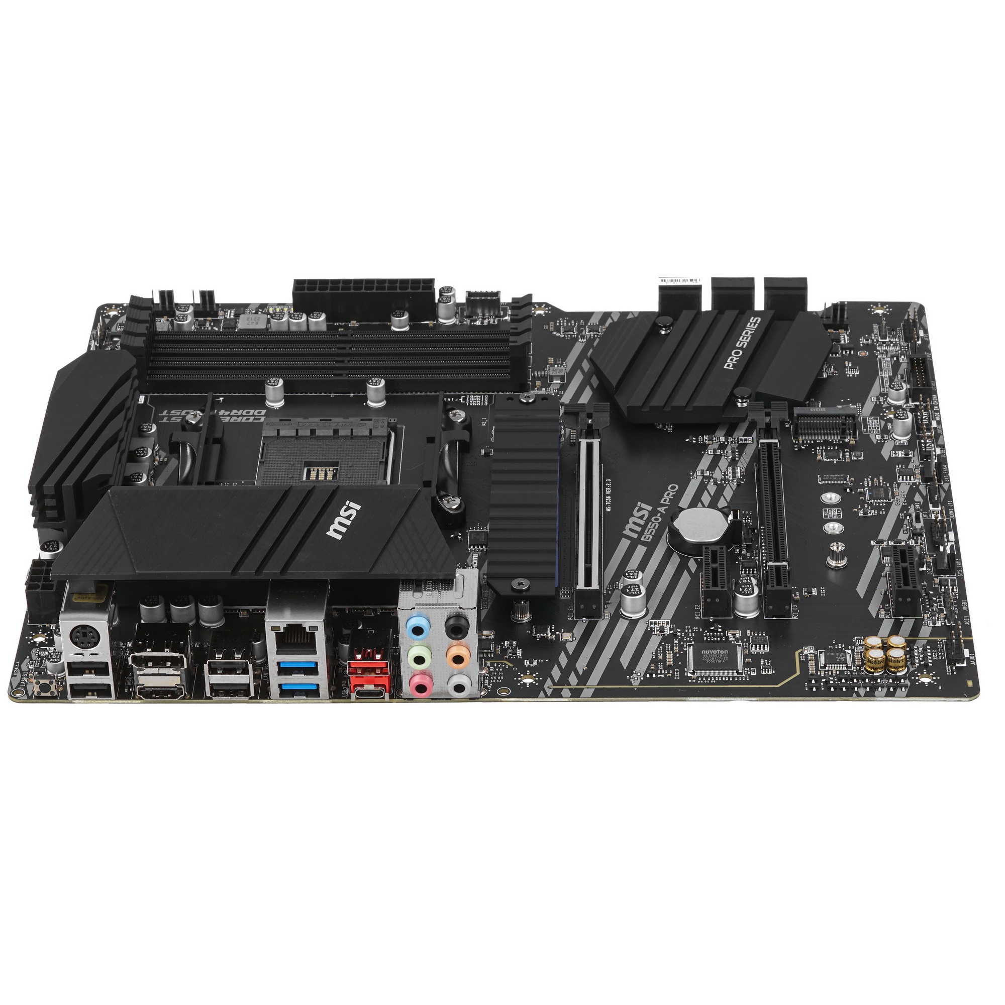 Материнская плата MSI B550-A PRO, AM4, AMD B550, 4xDDR4, 6xSATA, 2xM.2, 1xPCI-E 4.0 x16, 1xPCI-E 3.0