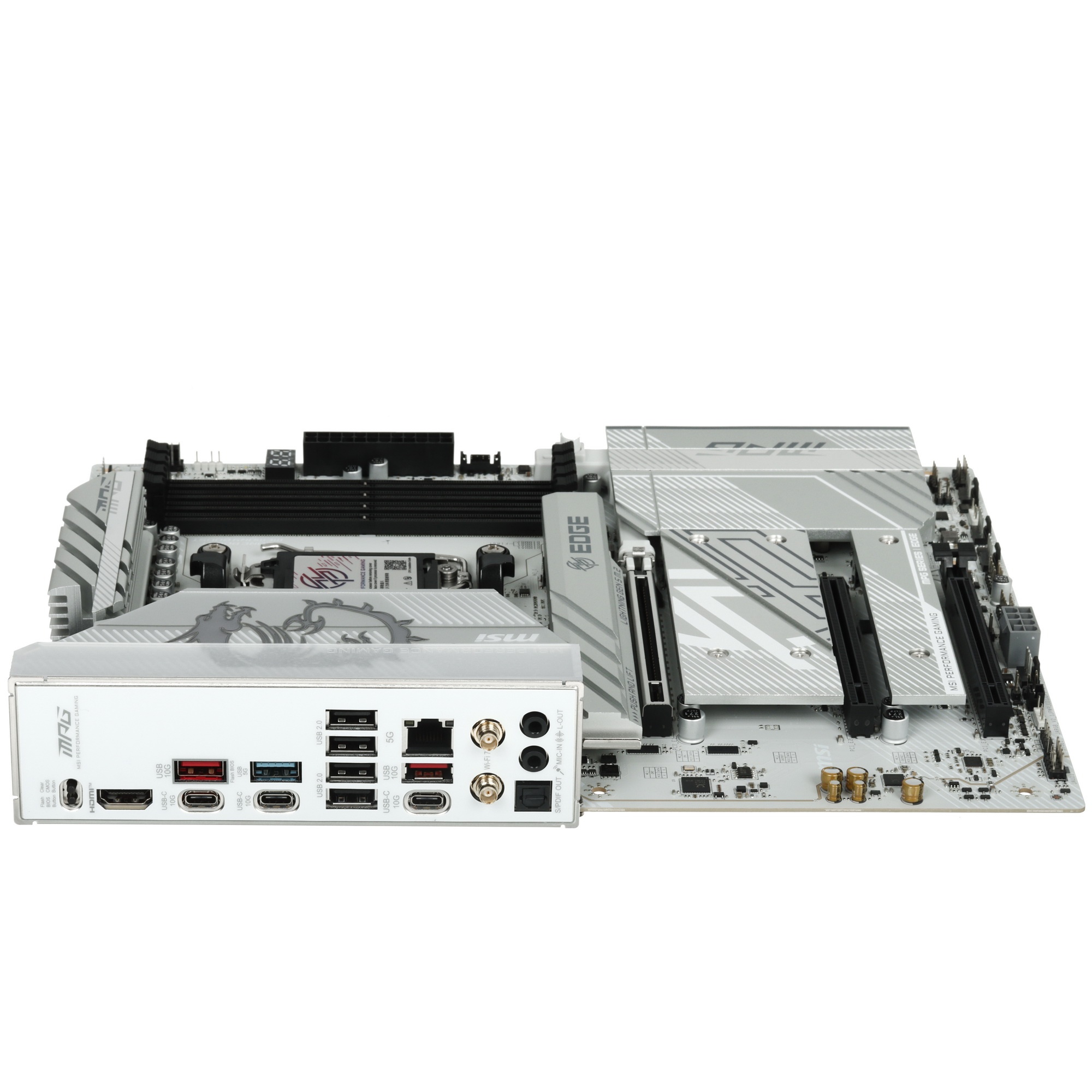 Материнская плата MSI MPG B850 EDGE TI WIFI B850, AM5, 4*DDR5, 3*PCIEx16, 4*M.2, 3*TypeC, 2*USB3.2Ge