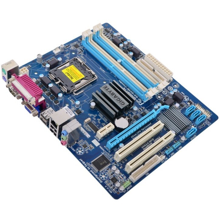 Материнская плата Gigabyte GA-G41M-COMBO-GQ (rev.3), LGA 775, Intel G41, 4xDDR2/DDR3, 4xSATA, 1xPCIe