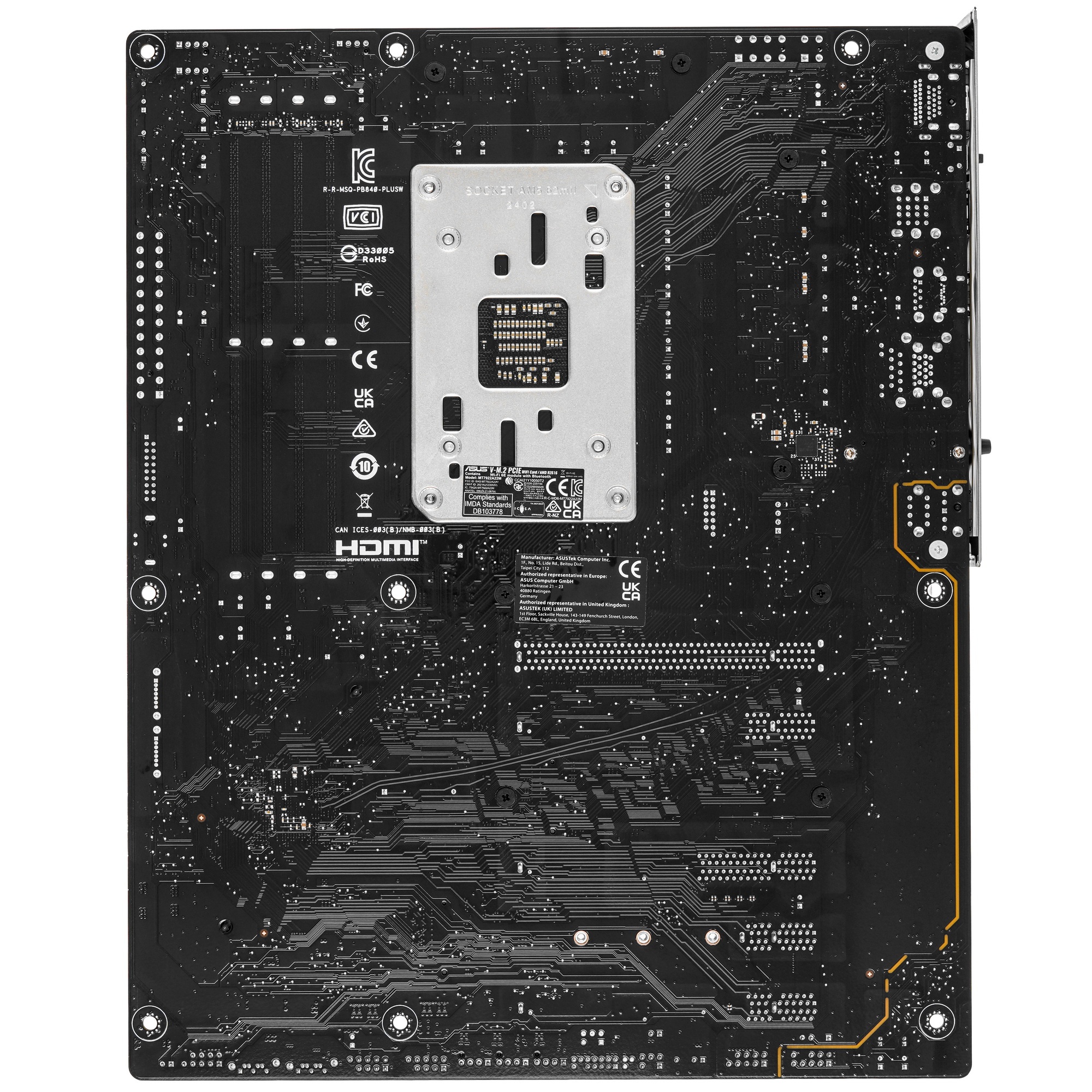 Материнская плата ASUS PRIME B840-PLUS WIFI, AM5, AMD B840, 4xDDR5, 4xSATA, 3xM.2, 1xPCIe 4.0 x16, 1