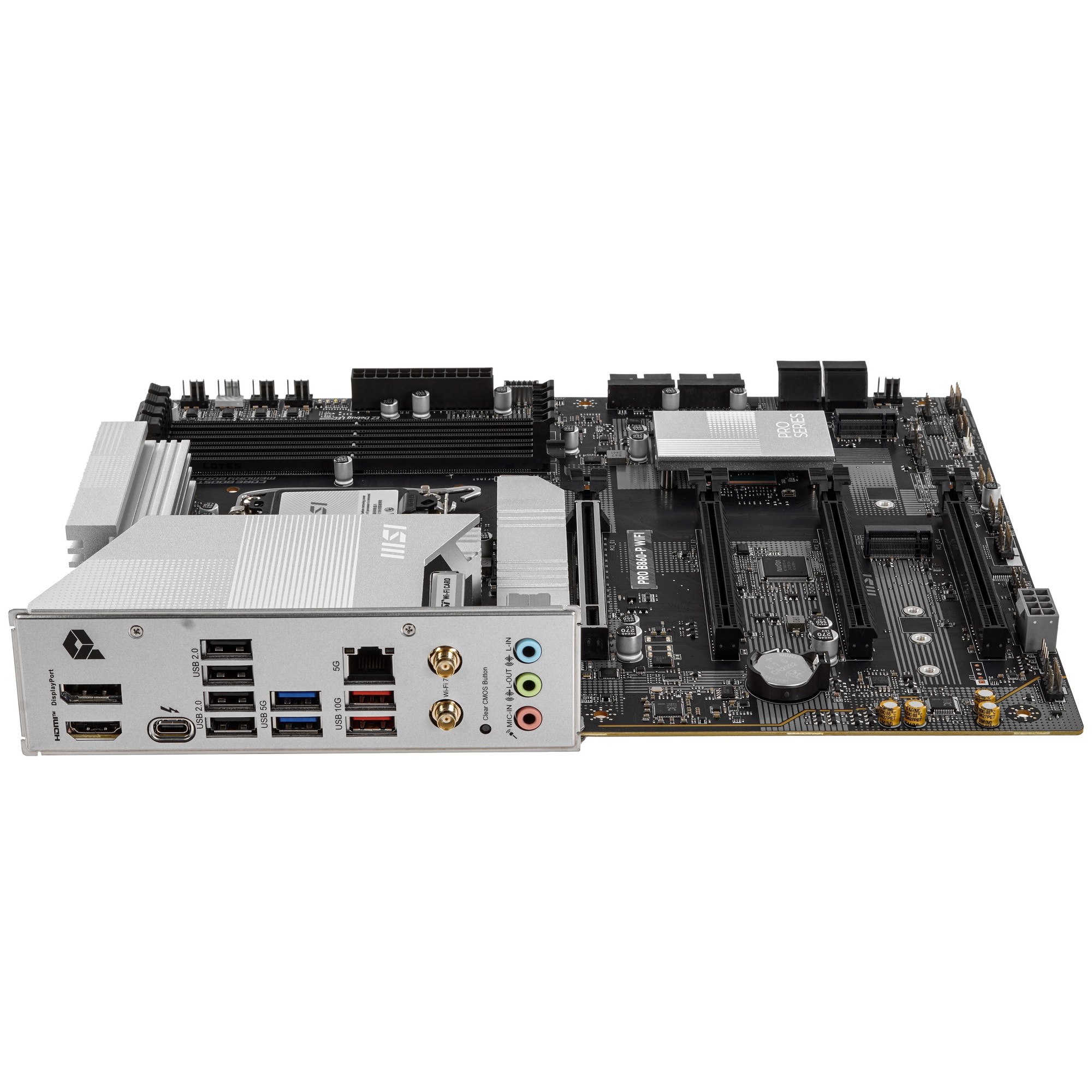 Материнская плата MSI PRO B860-P WIFI, LGA 1851, Intel B860, 4xDDR5, 4xSATA, 3xM.2, 1xPCIe 5.0 x16,