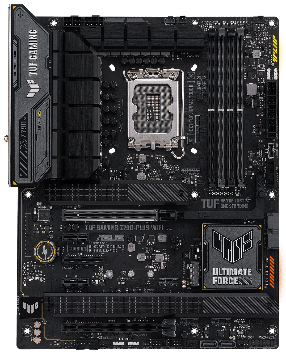 Материнская плата ASUS TUF GAMING Z790-PLUS WIFI, LGA 1700, Intel Z790, 4xDDR5, 4xSATA, 4xM.2, 1xPCI