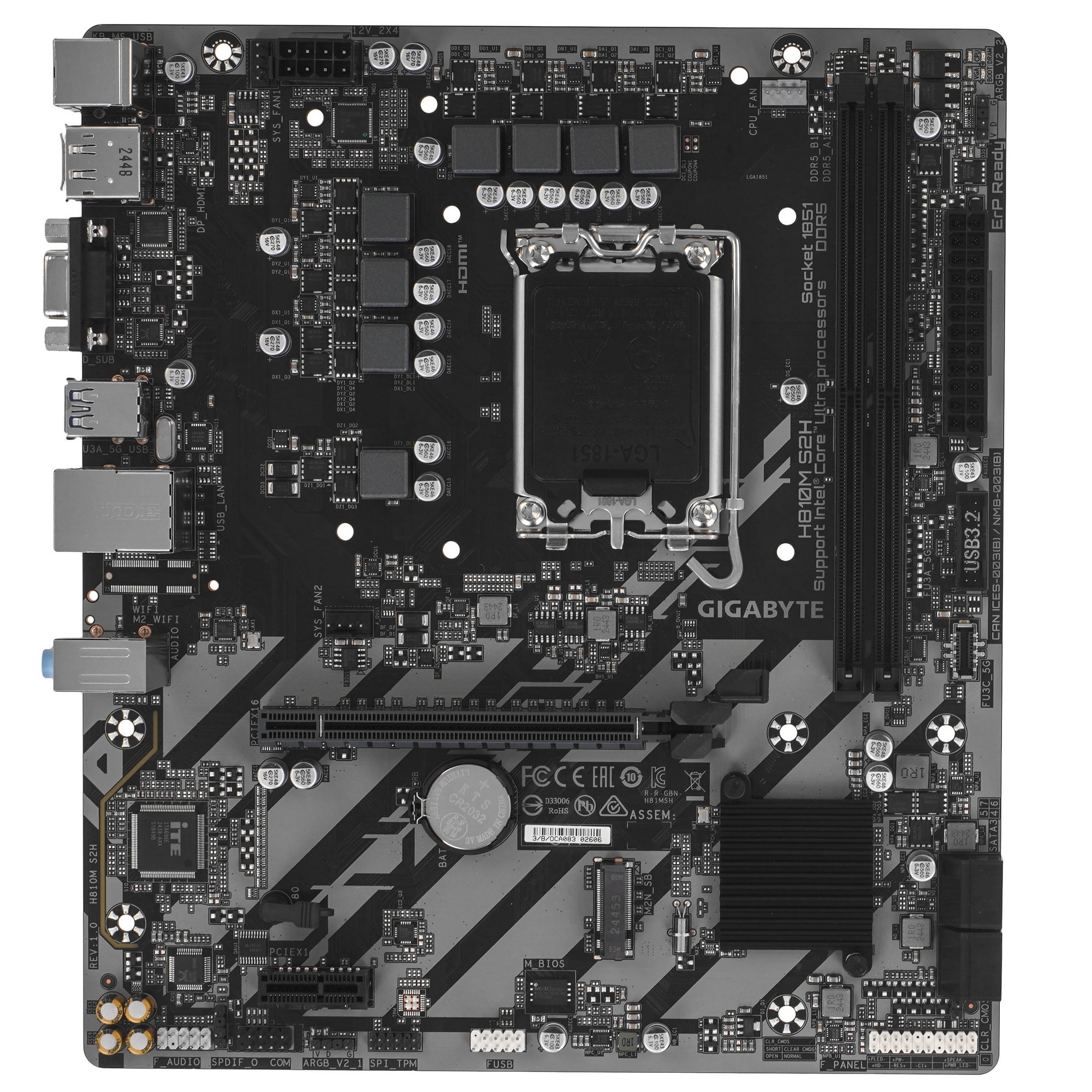 Материнская плата Gigabyte H810M S2H