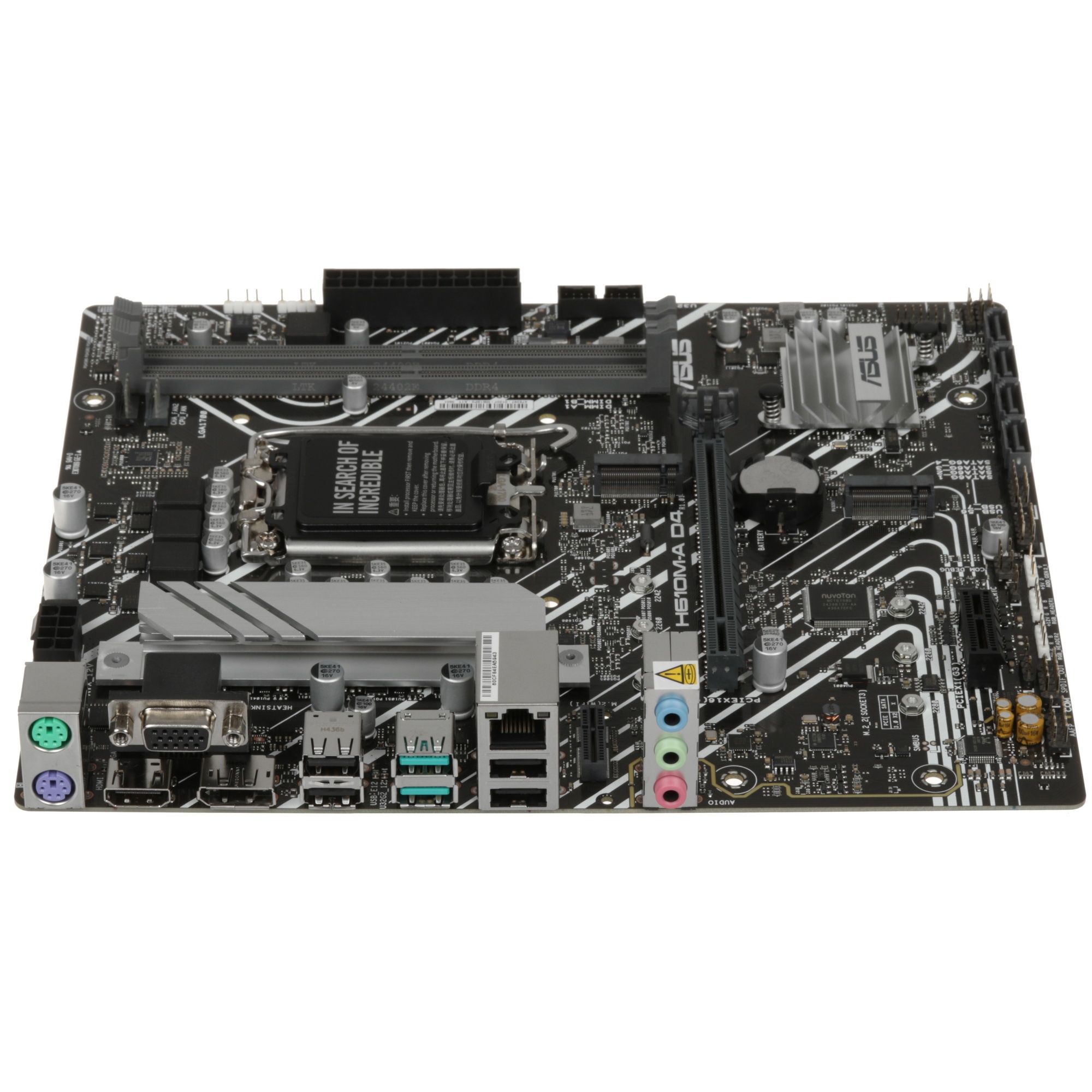 Материнская плата ASUS PRIME H610M-A D4-CSM, LGA 1700, Intel H610, 2xDDR4, 4xSATA, 2xM.2, 1xPCIe 4.0